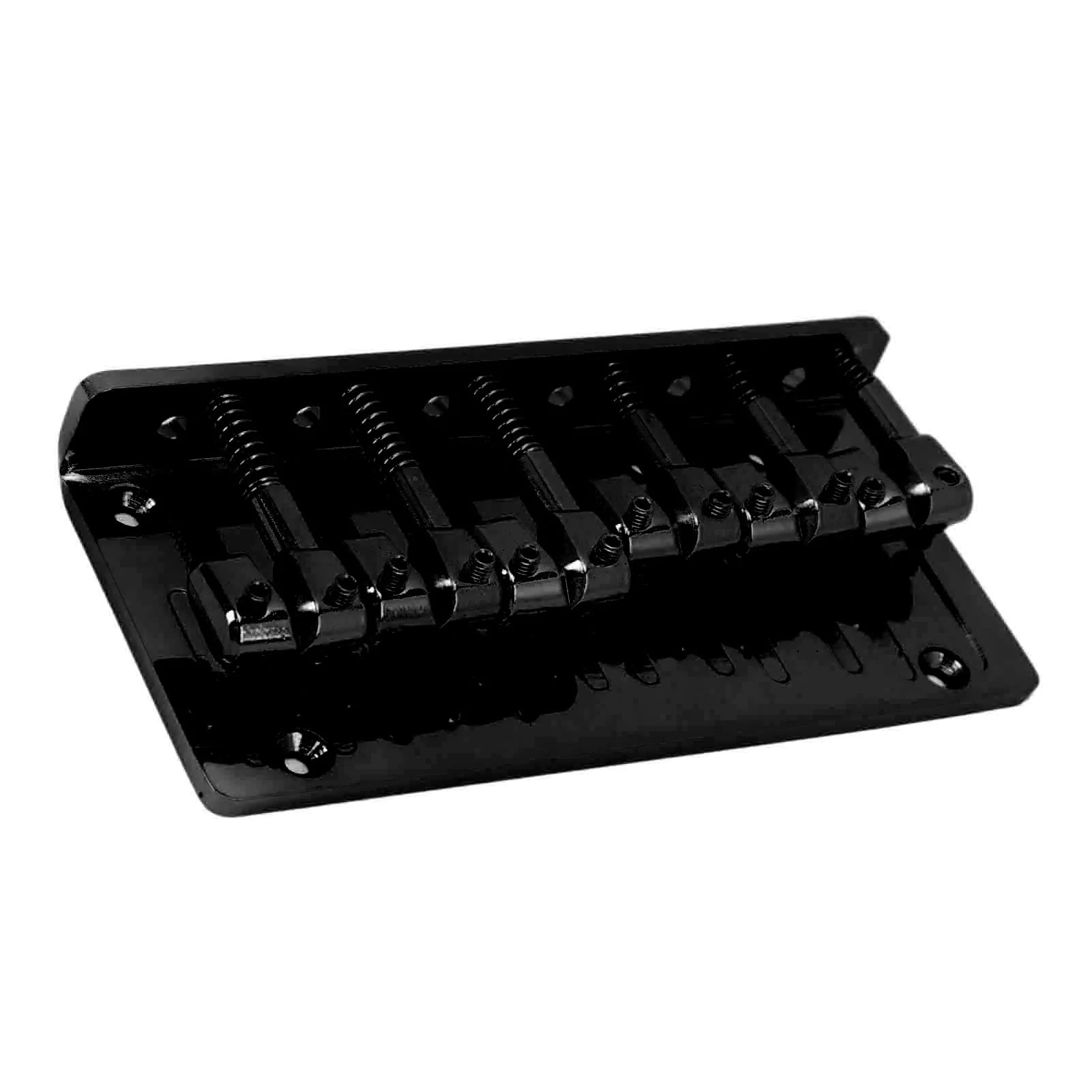 LiebeWH 6 String Zinc Alloy Bass Bridge Adjustable Multifunctional Vintage Electric Bass Bridge Replacement Parts (Black), LiebeWH6swm52ge3h-12 Black - Image 9