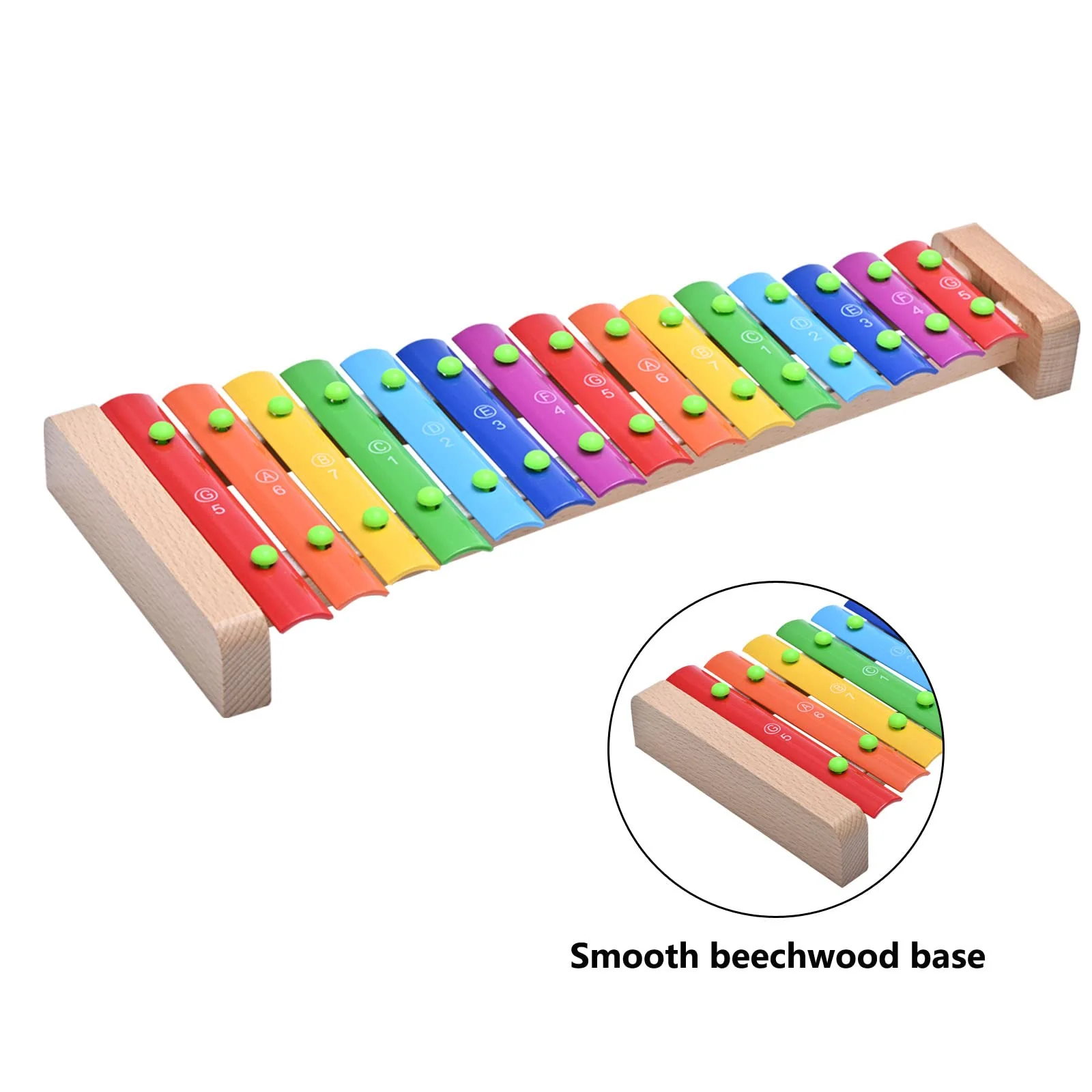 LIEKE Xylophone 15 Tones Glockenspiel Musical Instrument Gift - Image 3