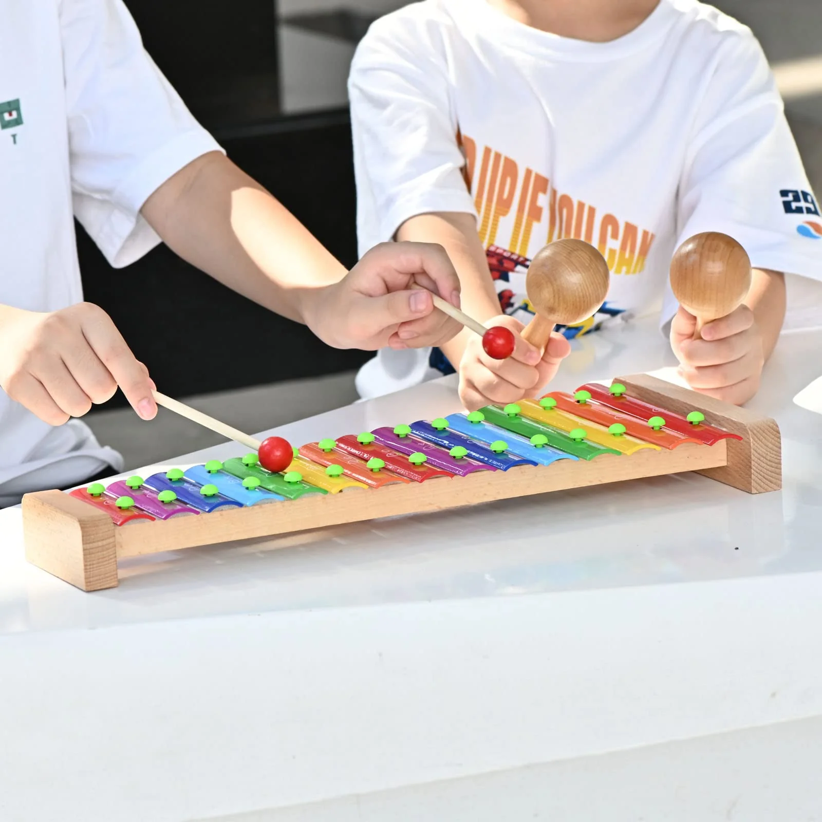 LIEKE Xylophone 15 Tones Glockenspiel Musical Instrument Gift - Image 5