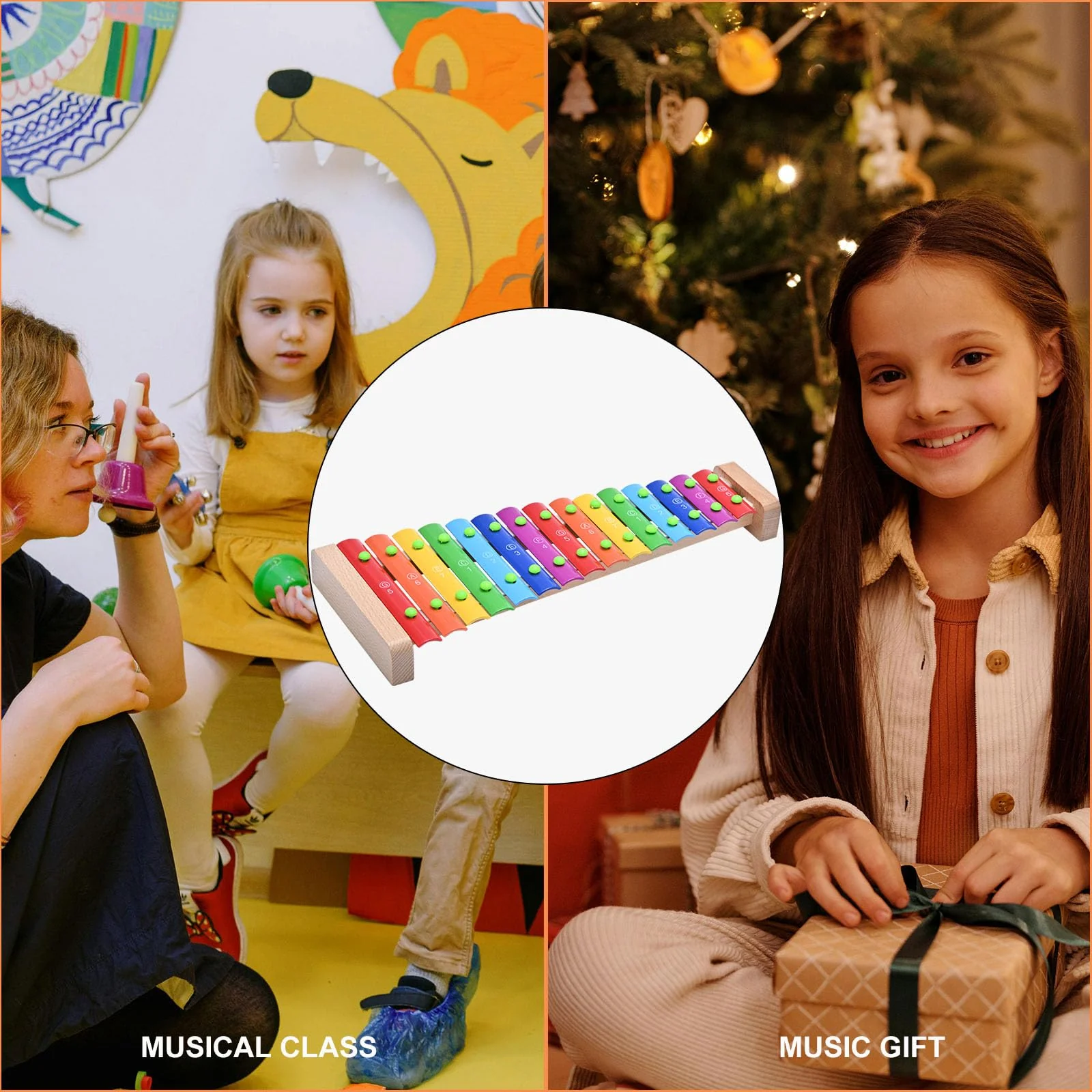 LIEKE Xylophone 15 Tones Glockenspiel Musical Instrument Gift - Image 6
