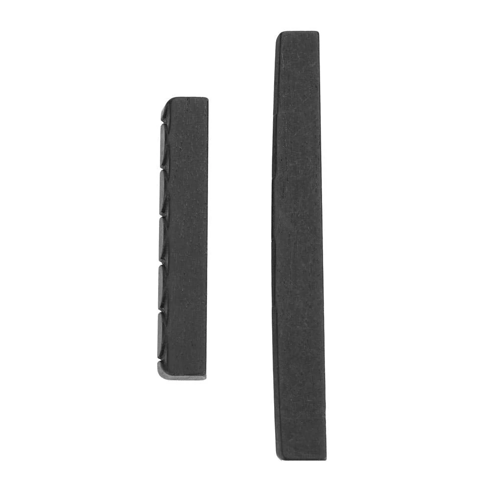life Guitar Ebony Nut and Saddle, 1 Set 2 PCS Ebony Nut and Saddle for Classical Guitar Parts for Acoustic Guitar Nut - Image 2