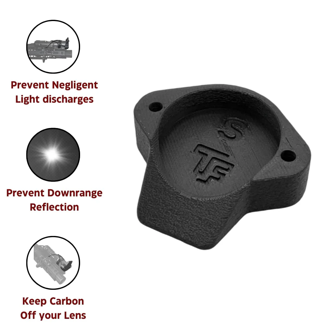 Light Cover for Weapon Mounted Flashlights | Rifle Lens Cap Compatible for Surefire/Streamlight/Olight/Cloud Defense (Medium) Medium - Image 2