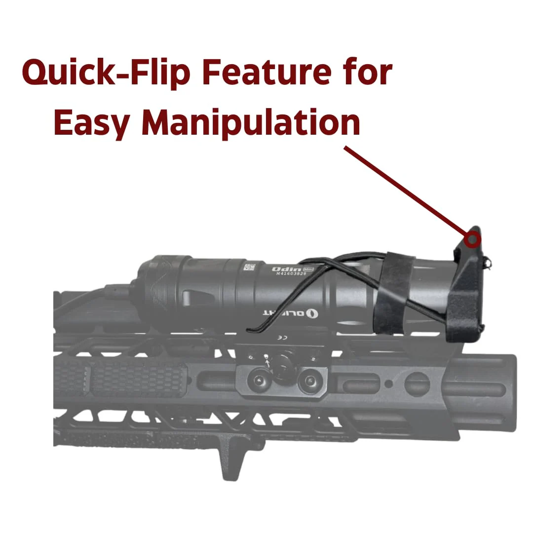 Light Cover for Weapon Mounted Flashlights | Rifle Lens Cap Compatible for Surefire/Streamlight/Olight/Cloud Defense (Medium) Medium - Image 5