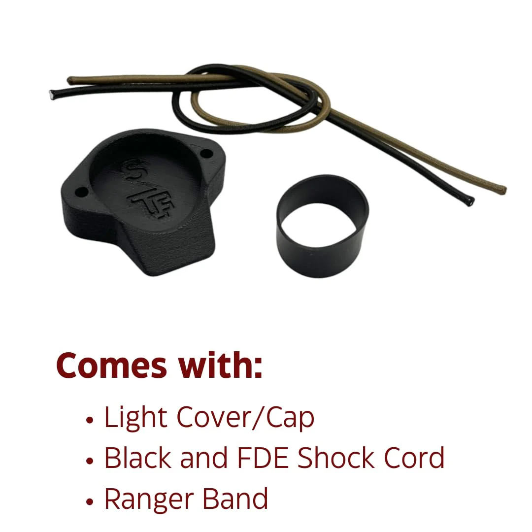 Light Cover for Weapon Mounted Flashlights | Rifle Lens Cap Compatible for Surefire/Streamlight/Olight/Cloud Defense (Medium) Medium - Image 6