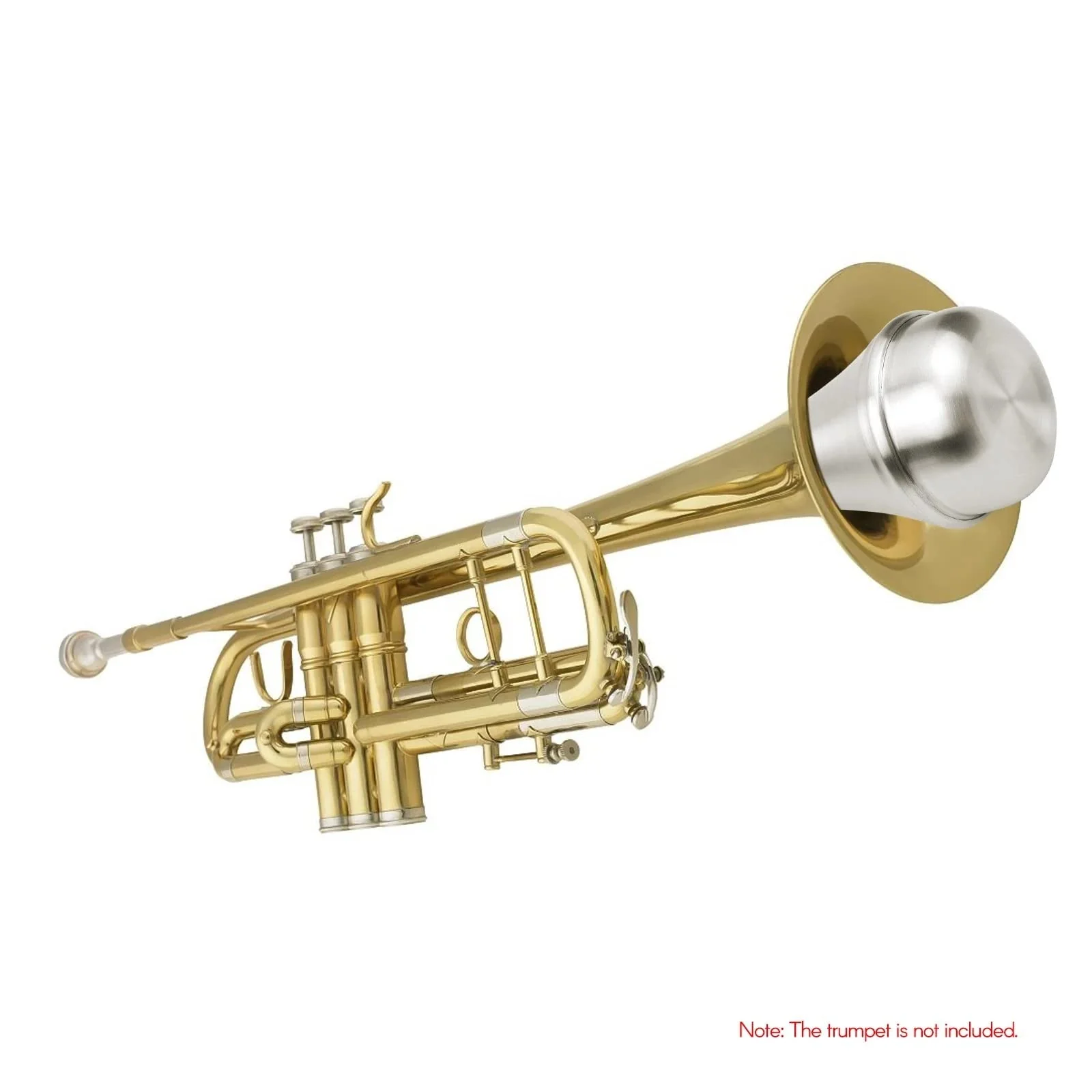 Lightweight Aluminum Practice Trumpet Mute Silencer for Jazz Silver - Image 6