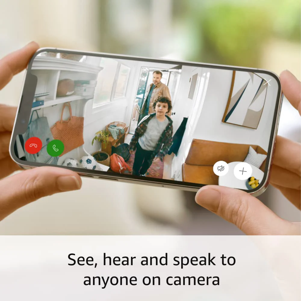 Like-New Ring Indoor Cam, Home or business security in 1080p HD video, White 1 Camera Device only - Image 3