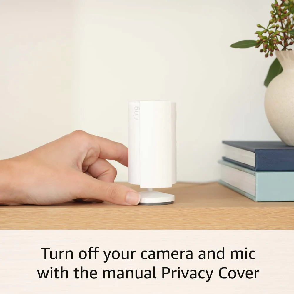 Like-New Ring Indoor Cam, Home or business security in 1080p HD video, White 1 Camera Device only - Image 4
