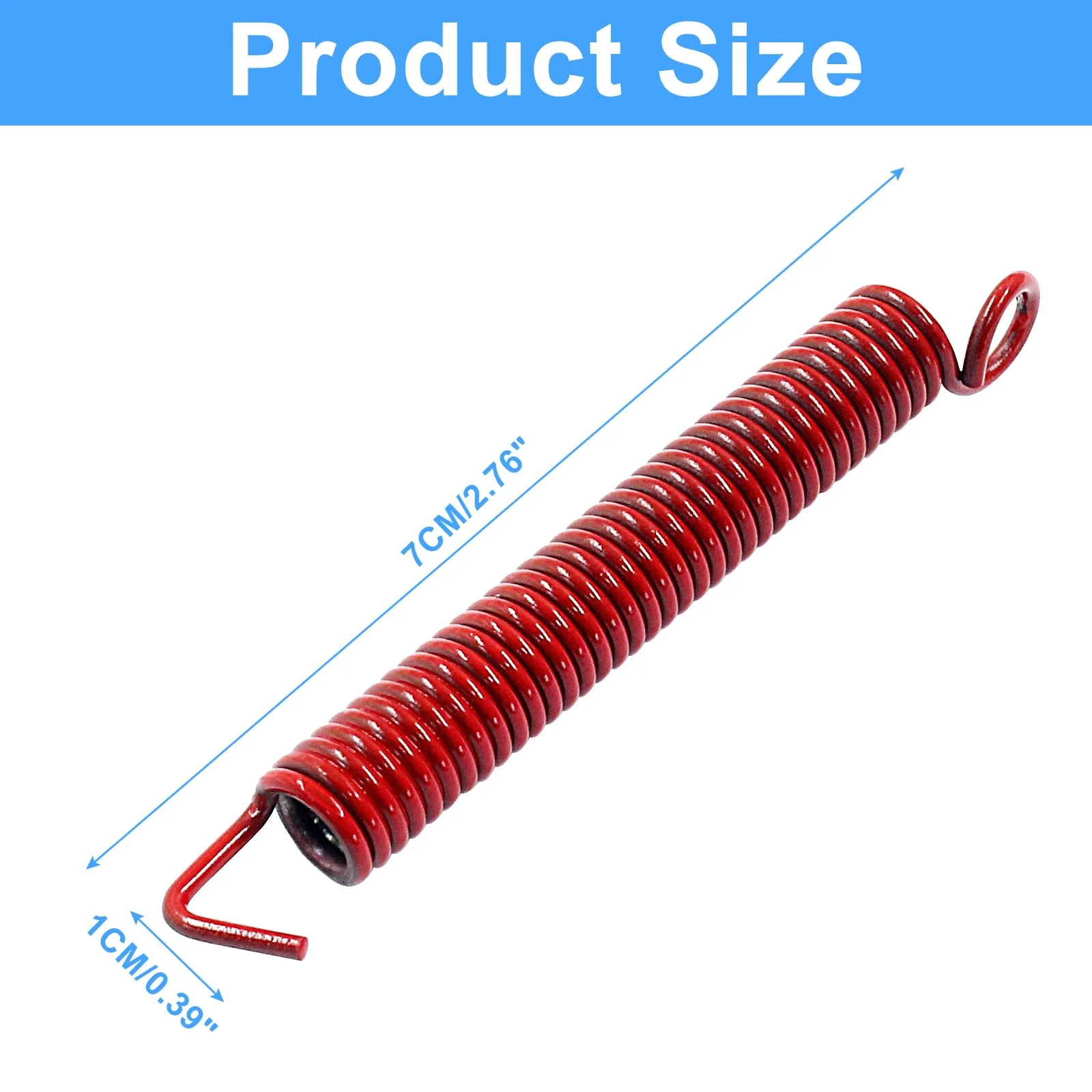 Litoexpe 4 Pack Noiseless Tremolo Springs, Electric Guitar Tremolo Bridge Springs Instruments Accessories Replacement Part (Red) Red - Image 2