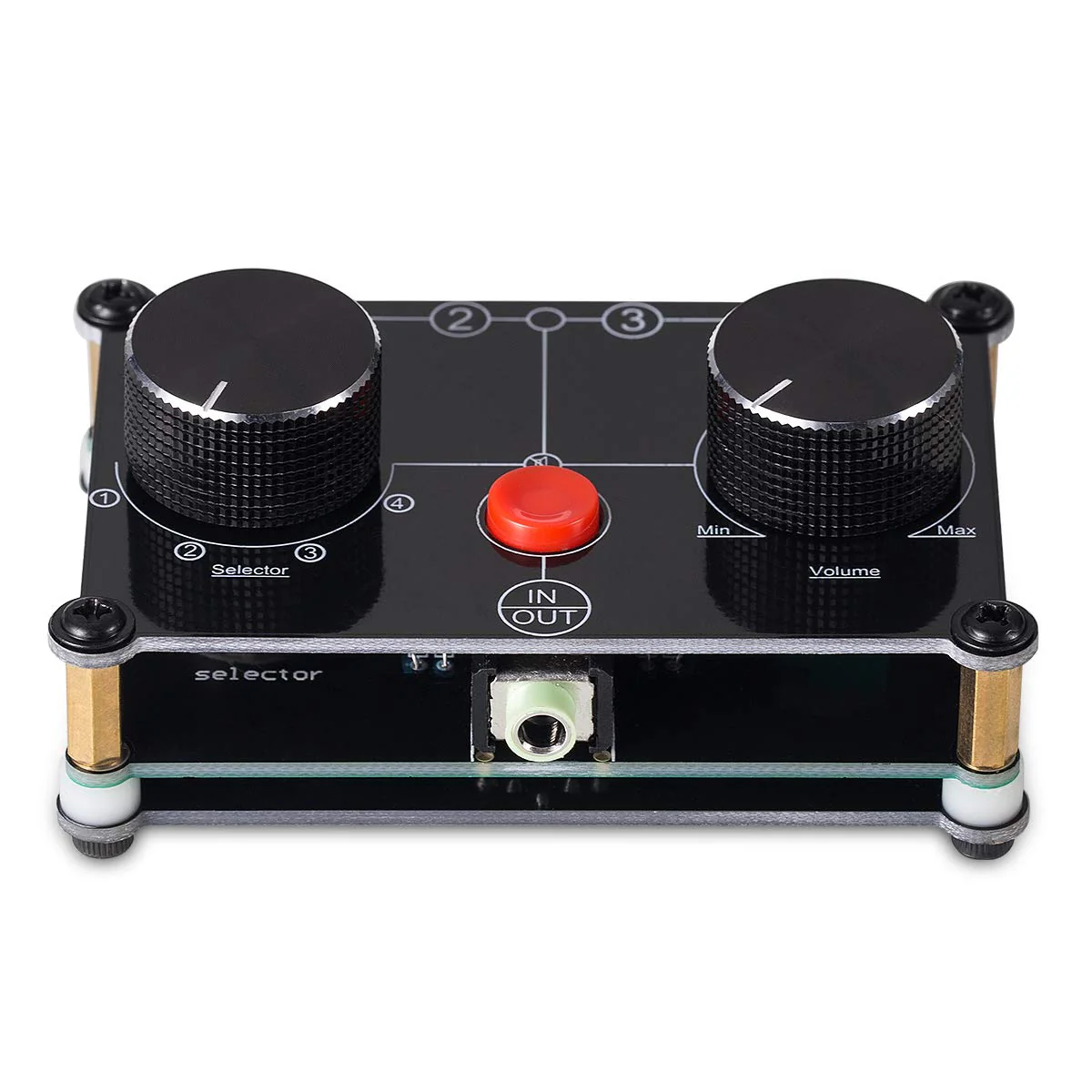 Little Bear MC104 Mini Audio Switcher, 4-Way 3.5mm AUX Stereo Passive Selector, Switch Box Splitter for PC/Player/Headphone/Amplifier/Speaker - Image 8