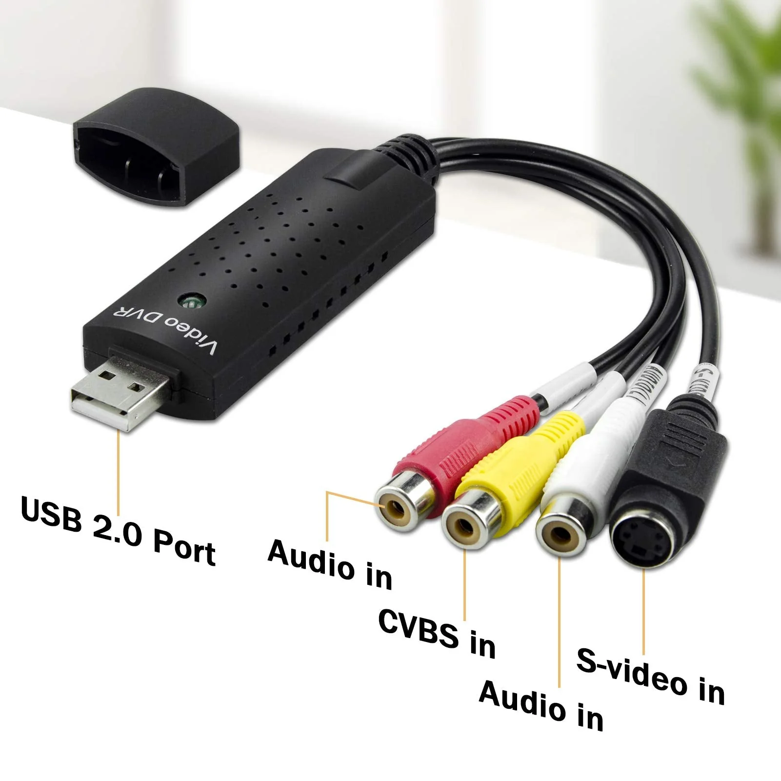 Little World USB 2.0 Audio/Video Converter, Video Capture Card VHS Box VHS VCR TV to Digital Converter, Windows 2000/XP/Vista/7/8/10/11/Mac - Image 3