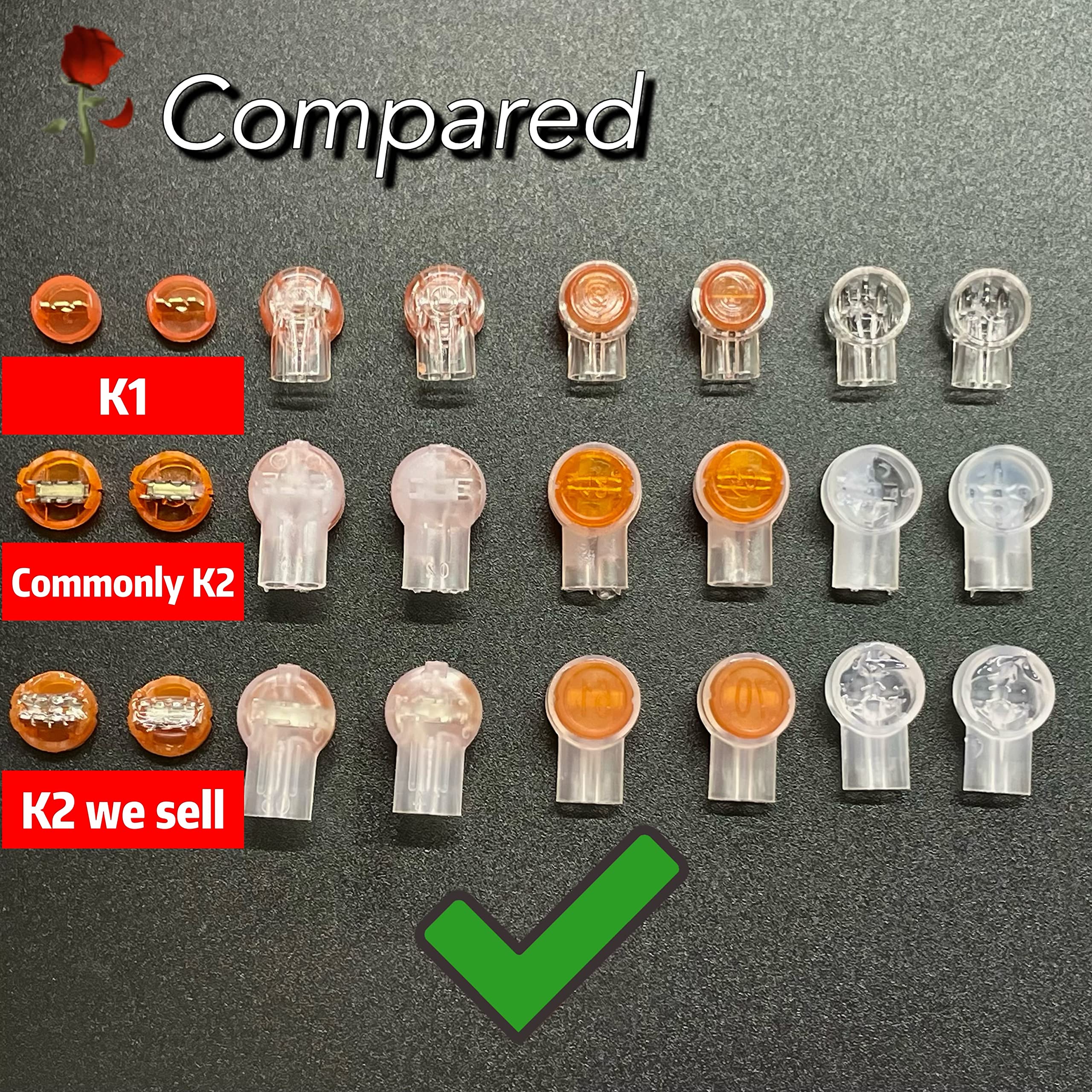 LIUJINCAN 100PCS UY2 K2 Gel-Filled Waterproof IDC Network Cable Telephone Wire Splice Connectors, Double-Blade Moisture Proof Butt for Weak Current Wire Connections 100 - Image 8