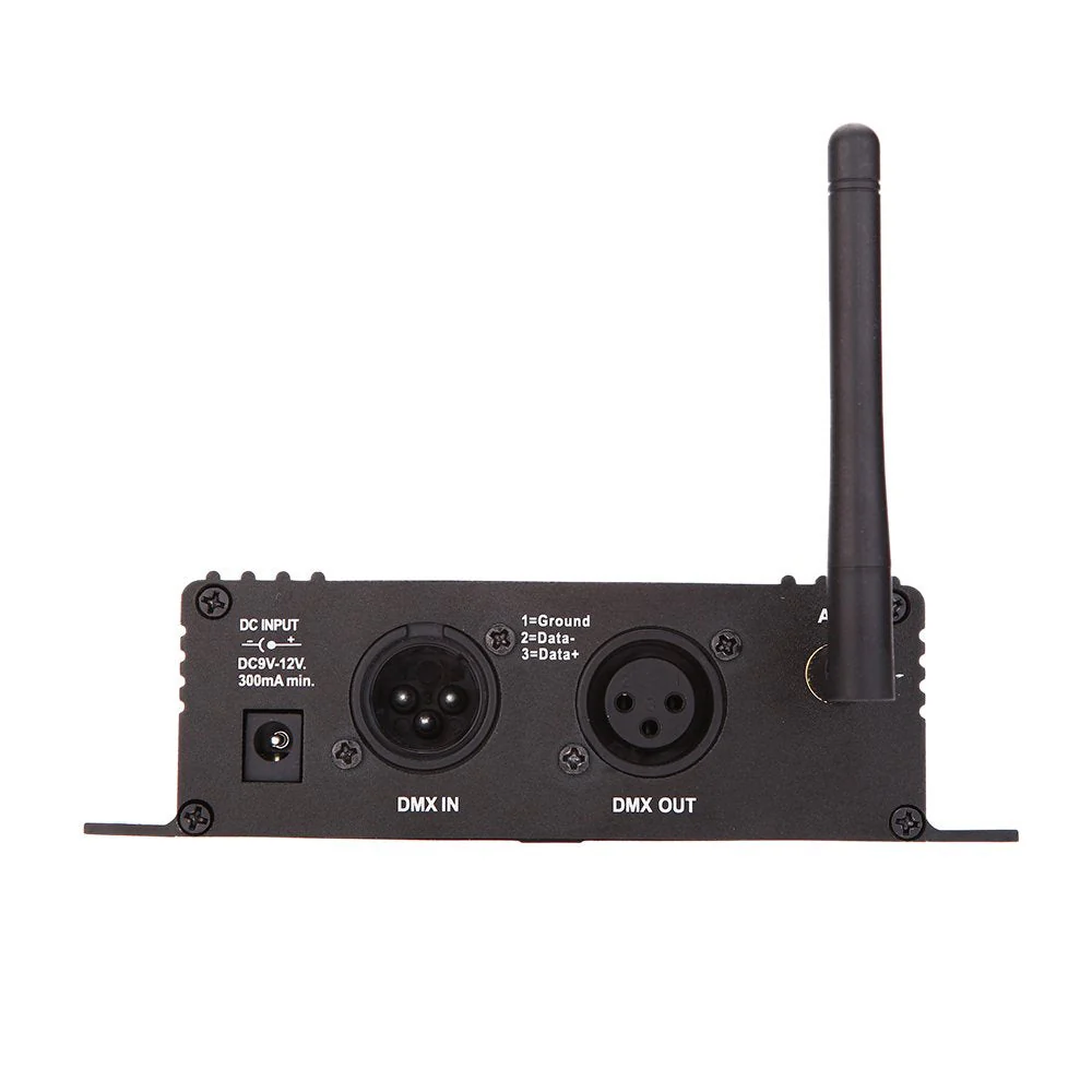 Lixada DMX 512 Controller 2.4G Wireless Transmitter Receiver LCD Display Power Adjustable Repeater Lighting Dimmer Controller for Disco DJ Party Light - Image 6