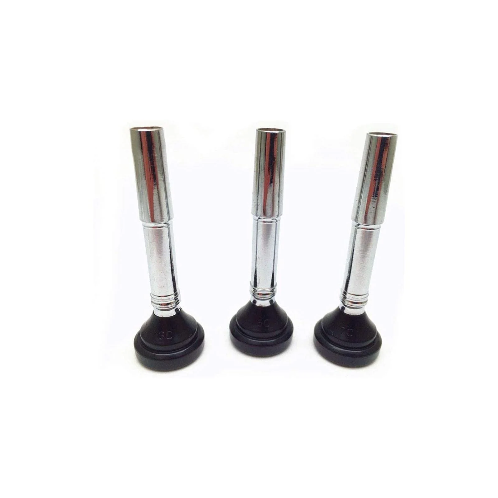 Liyafy 3pcs Trumpet Mouthpiece 3C 5C 7C Black Plastic and Metal Mouthpiece - Image 2
