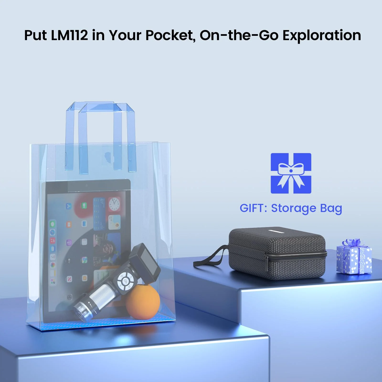 LM112 Microscope for Kids Adults Handheld with 2" Screen, 500X Portable Microscope Kit with Case, USB Magnifier with 8 LED Light, 5pcs Biological Slides, 32G - Image 5