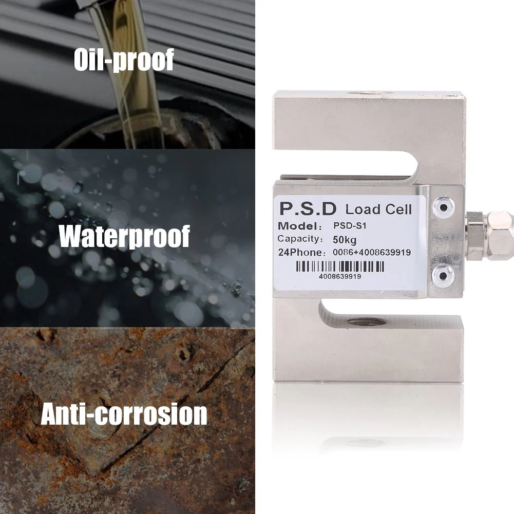 Load Cell Sensor Weighing Sensor Portable Weight Sensor Scale Sensor Weighing S Bar Precision 50/100/300/2000 kg for Container Weight High Pressure Weighing Technology (50 kg) 50kg - Image 6