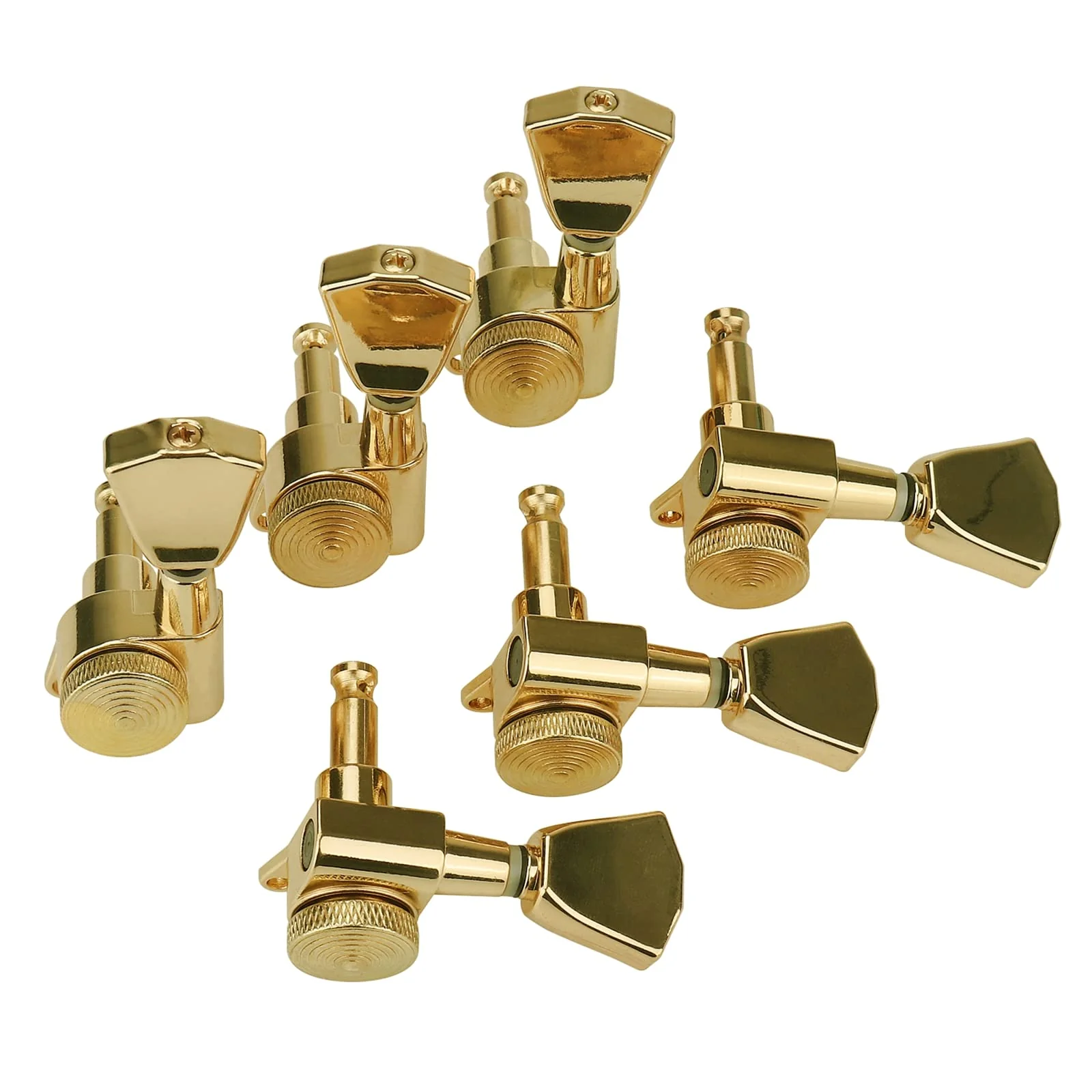 Lock Wilkinson JIN HO Tuners 3x3 Guitar Locking Tuners Tuning pegs Machine heads for Les Paul Guitar Gold JN04 - Image 2