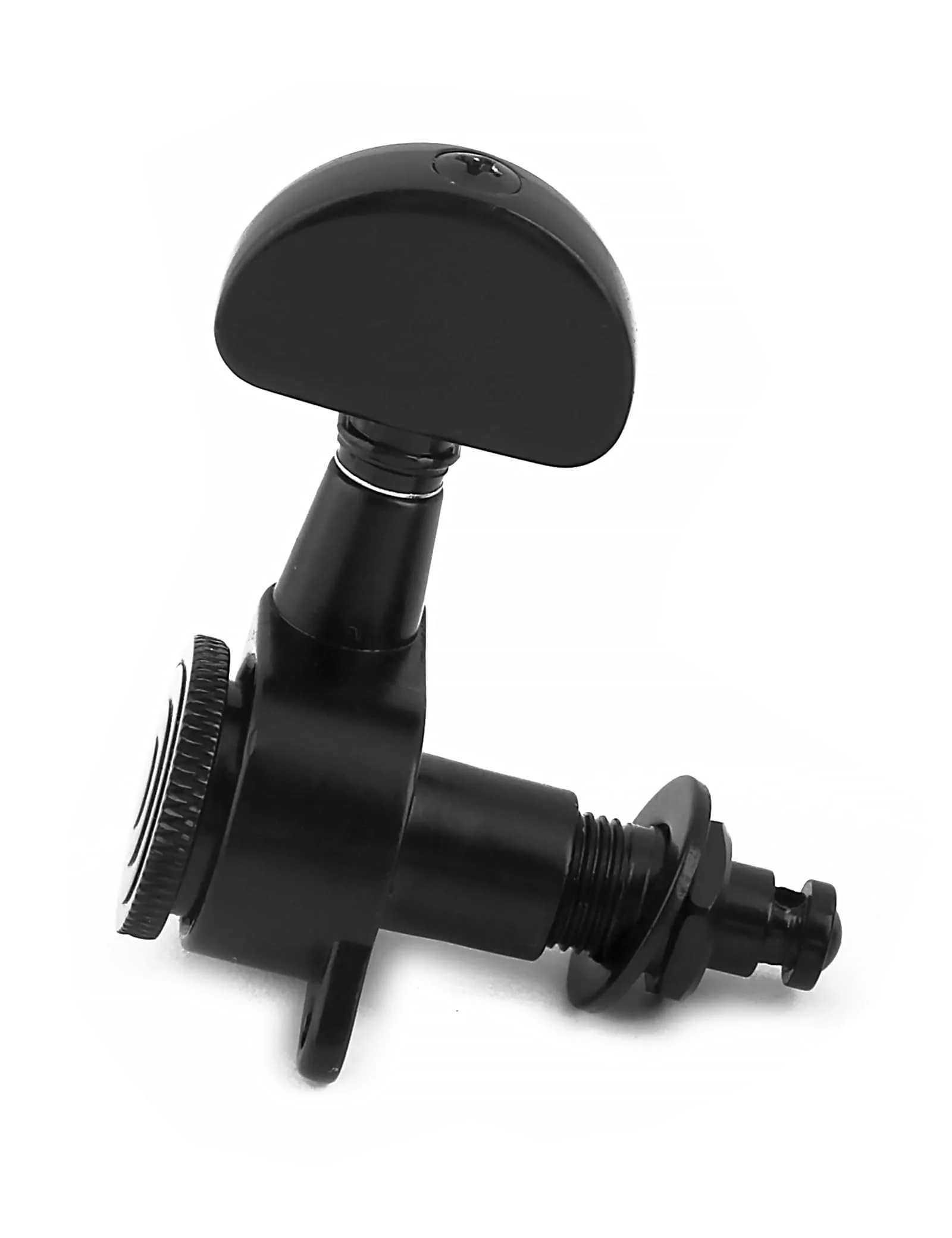Locking Guitar String Tuning Pegs Sealed Machine Heads Tuners Tuning Keys 6 In Line for Right Handed Electric Guitar or Acoustic Guitar Half Round Head Black. - Image 8