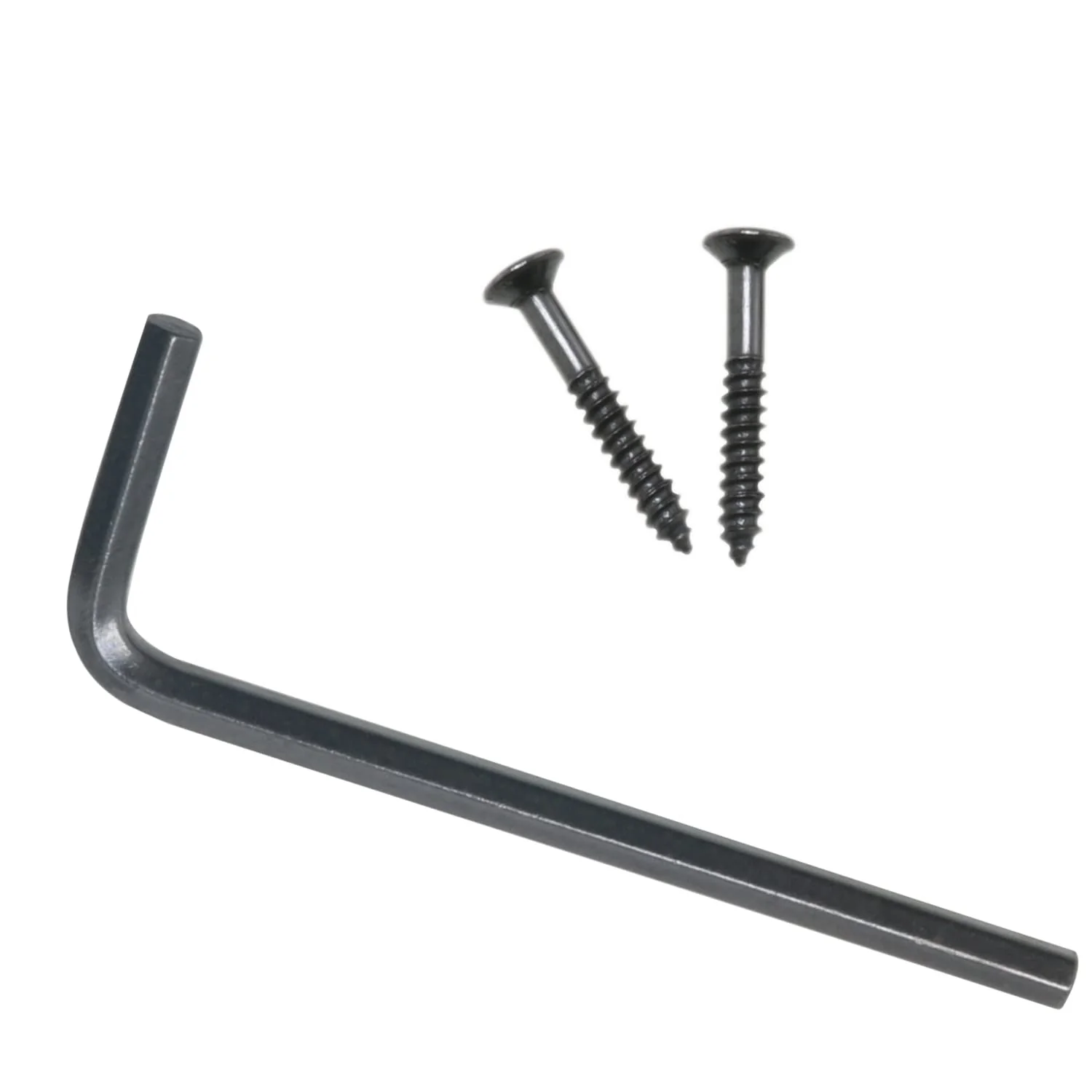 Locking Nut 1Set 43mm Black Guitar Metal String Locking Nut with Mounting Screws and Wrench for Electric Guitar Parts - Image 3