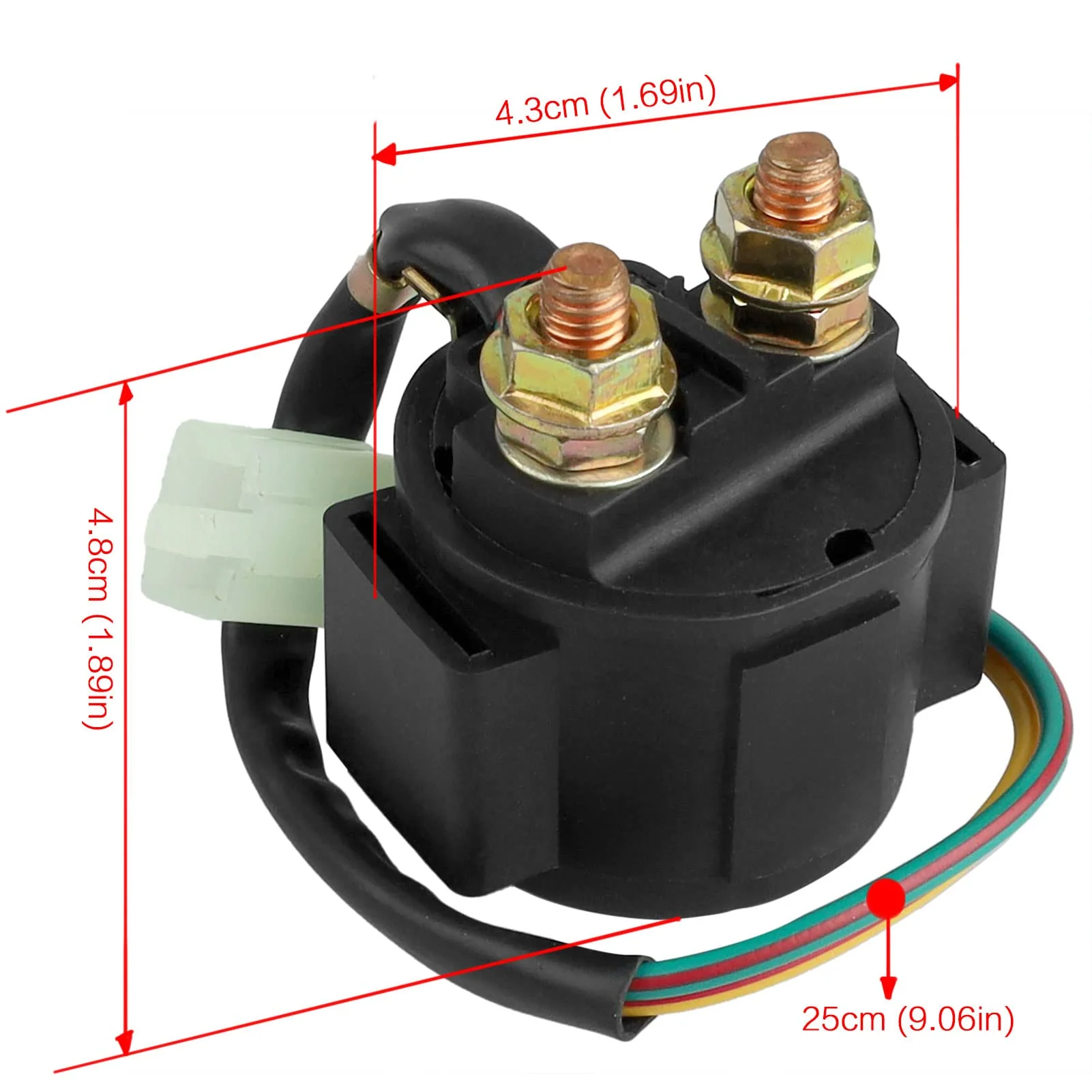 LOCOPOW Starter Relay Magnetic Switch for Kymco KXR MXU 150 250 300 Mxer 125 150 2002-2007 Maxxer 300 Quad 2006-2010 - Image 2