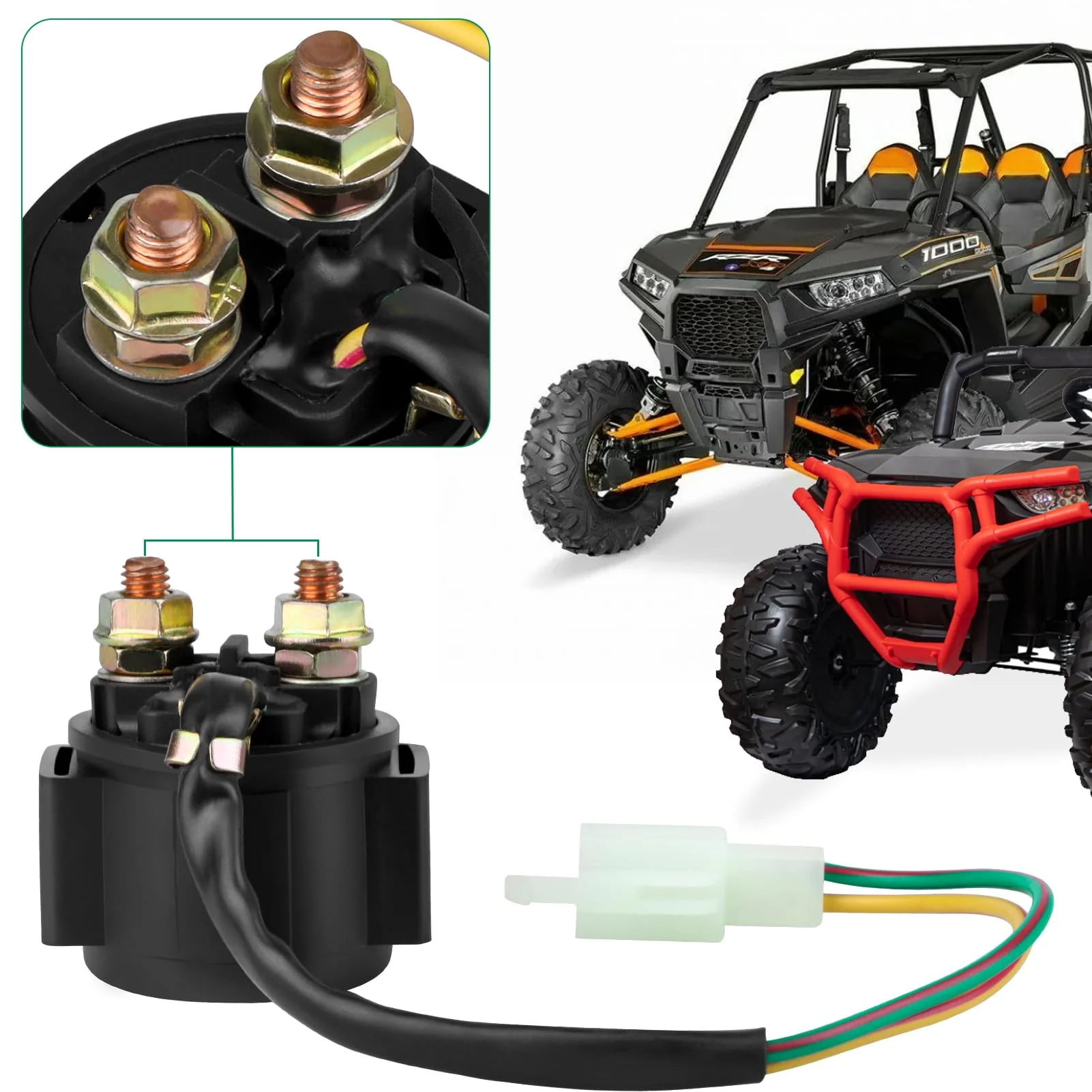 LOCOPOW Starter Relay Magnetic Switch for Kymco KXR MXU 150 250 300 Mxer 125 150 2002-2007 Maxxer 300 Quad 2006-2010 - Image 4