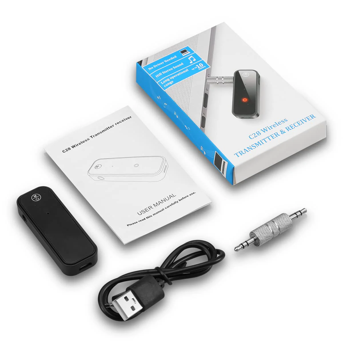 LOFICOPER Bluetooth Aux Adapter for Car, Bluetooth Receiver for Car, 2 in 1 Wireless Bluetooth Transmitter Receiver with 3.5mm Aux Port, for Car, TV, Headphones, Speakers Black - Image 7