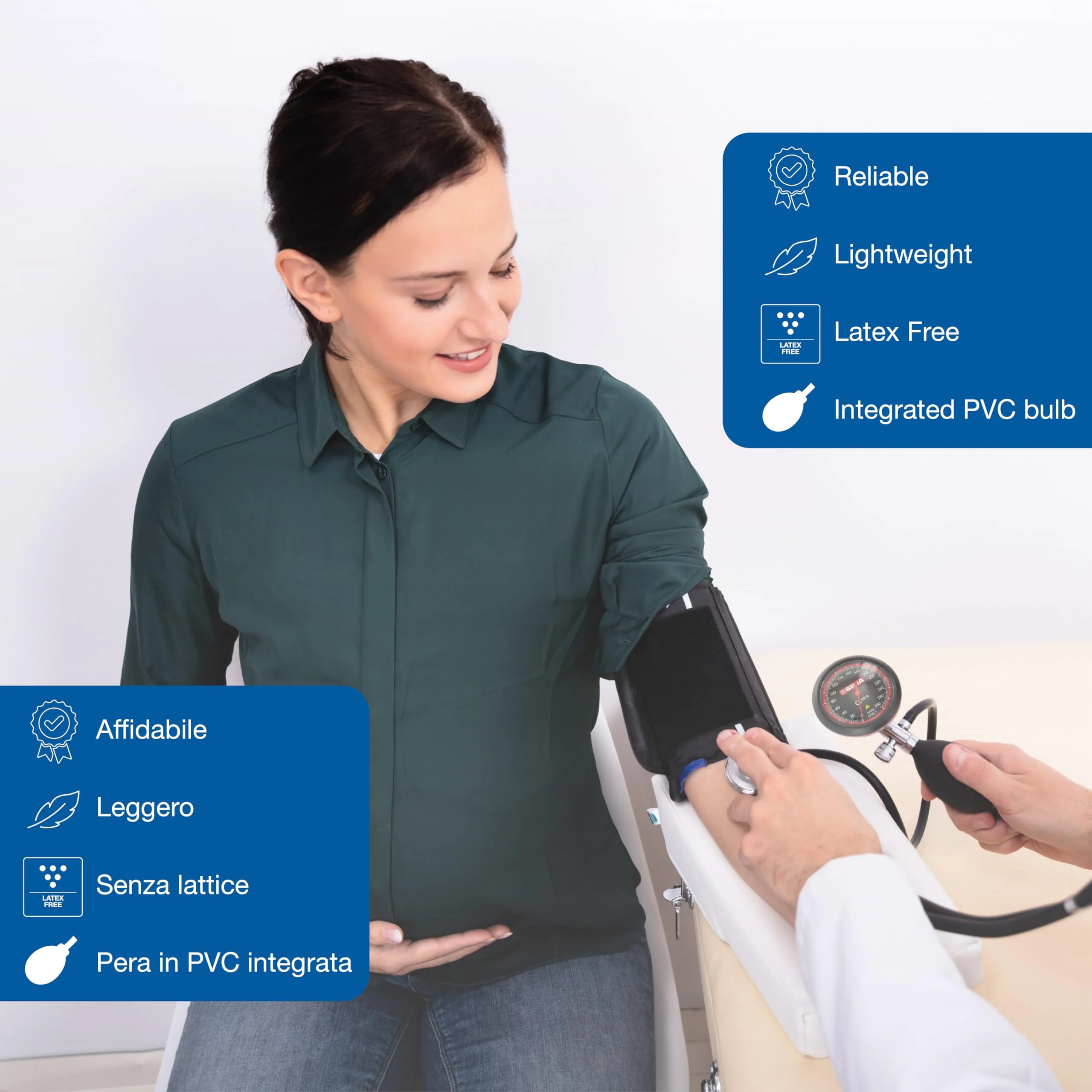 London blood pressure meter, professional sphygmomanometer, black cuff nero - Image 3