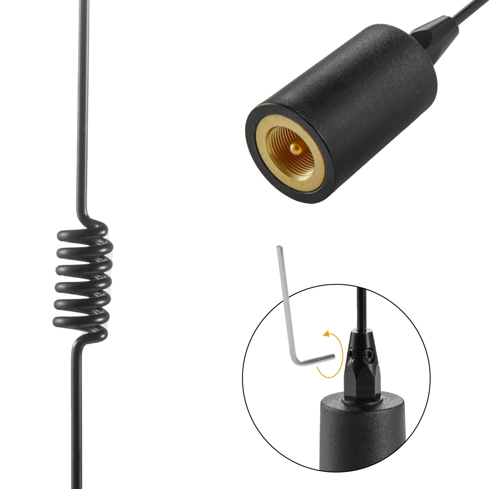 Long Range VHF Marine Radio Antenna 156-163MHz Antenna PL259 Connector with 16.5 Feet Low Loss Coaxial Cable for Midland Uniden Cobra Icom Yaesu Vertex Standard Marine Radio, Eifagur Spring Antenna - Image 3