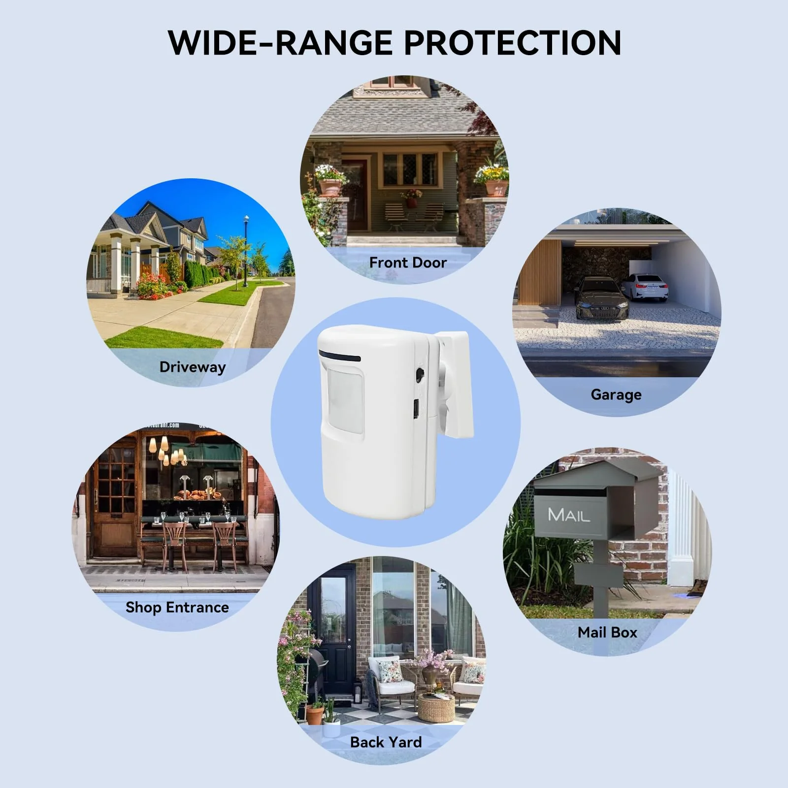 Long Range Wireless Driveway Alarm- Security Driveway Alert, Motion Detector Driveway Motion Sensor Alarm to Monitor and Protect Home Property (2 Plug-in RECEIVERS and 4 Motion SENSORS) - Image 5