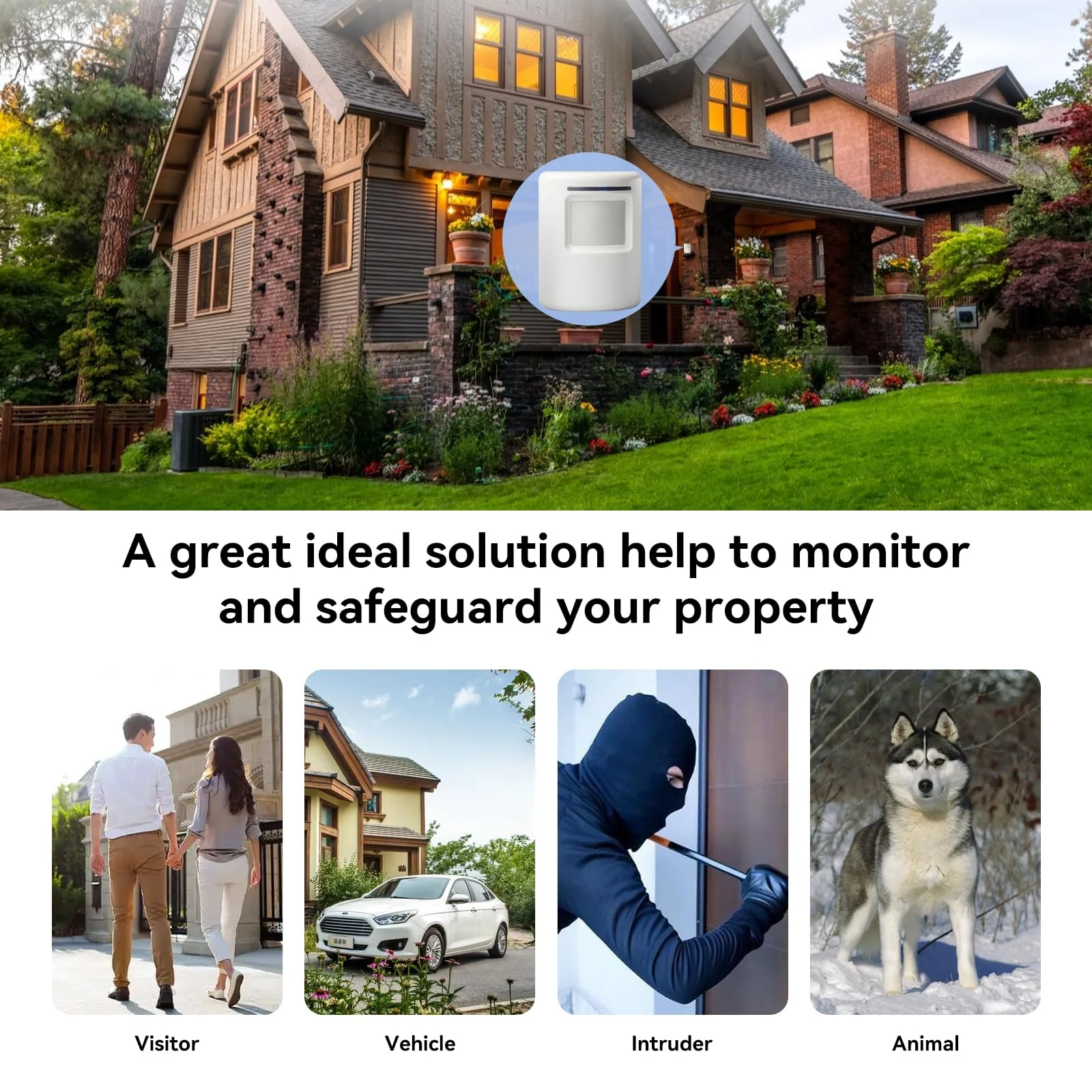 Long Range Wireless Driveway Alarm- Security Driveway Alert, Motion Detector Driveway Motion Sensor Alarm to Monitor and Protect Home Property (2 Plug-in RECEIVERS and 4 Motion SENSORS) - Image 6