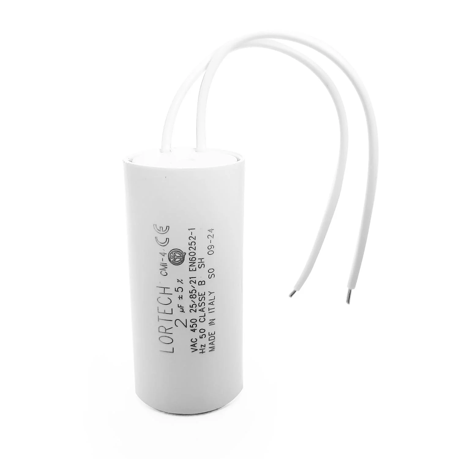 LORTECH Start-up capacitor 2µF 450V cylindrical plastic capacitor electronic component - Image 4