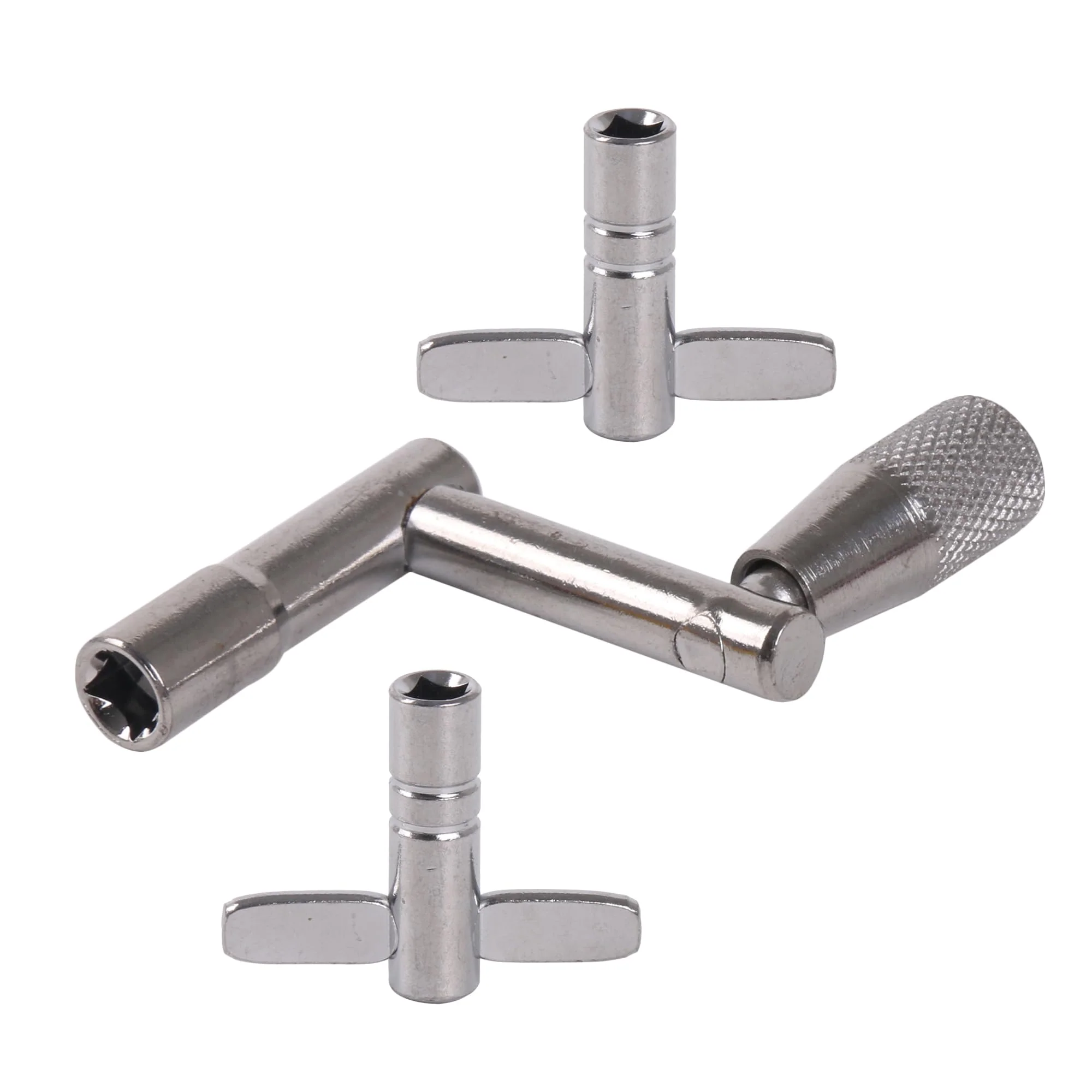 Lovermusic 13 Pcs Drum Screw Tension Rod M5x50mm w/Key Wrench Tool T-Shaped Z-Shaped - Image 5