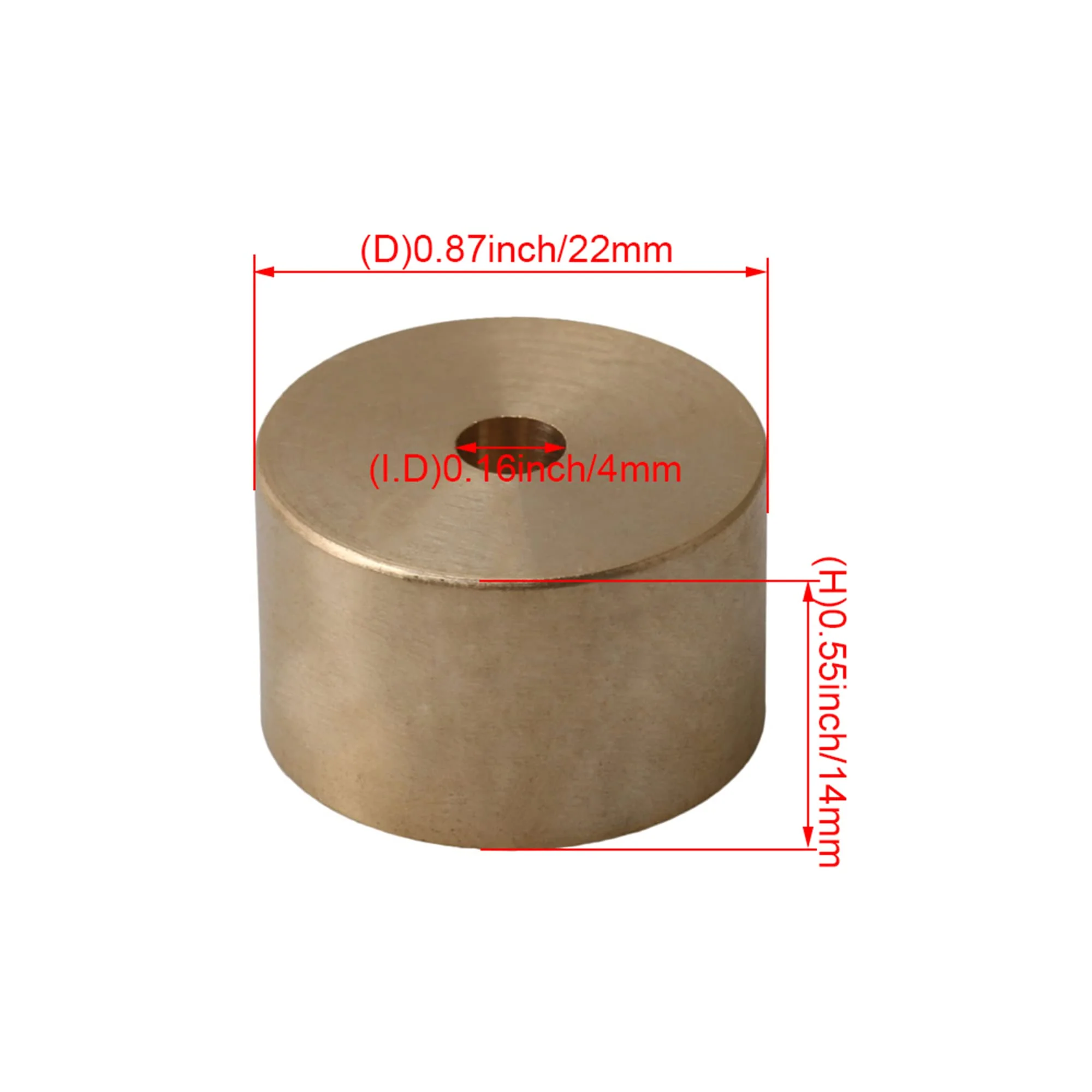 Lovermusic 3 PCS 2.2cm Dia Copper Trumpet Repair Part Trumpet Heavy Bottom Valve Caps - Image 7