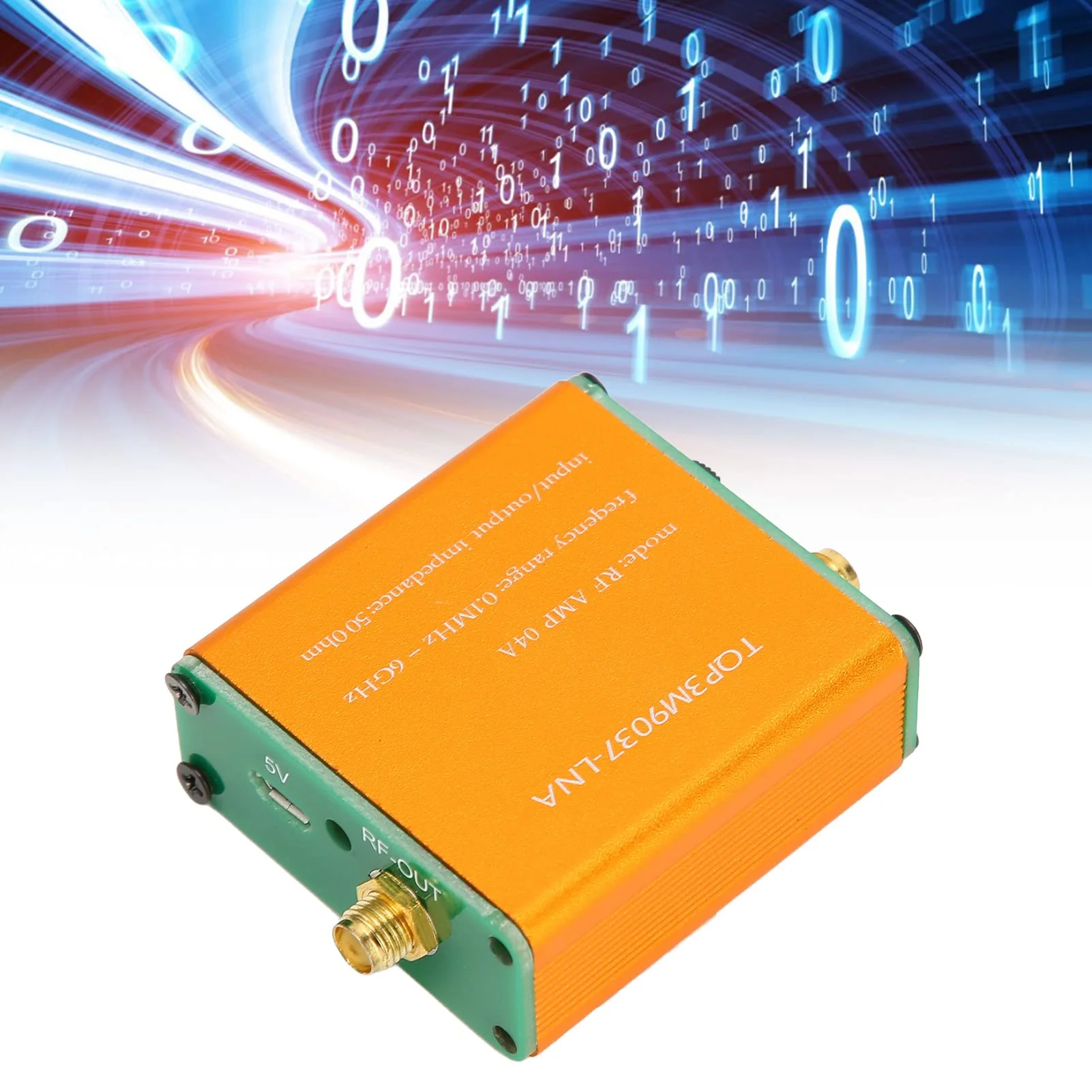 Low Noise 0.1 MHz 6 GHz Amplifier, 20 dB LNA Amplifier with High Gain for Shortwave, FM Radio, HF Power Preamp Module, SMA Socket (Supplied with Built-in Battery) Supplied with built-in battery - Image 6