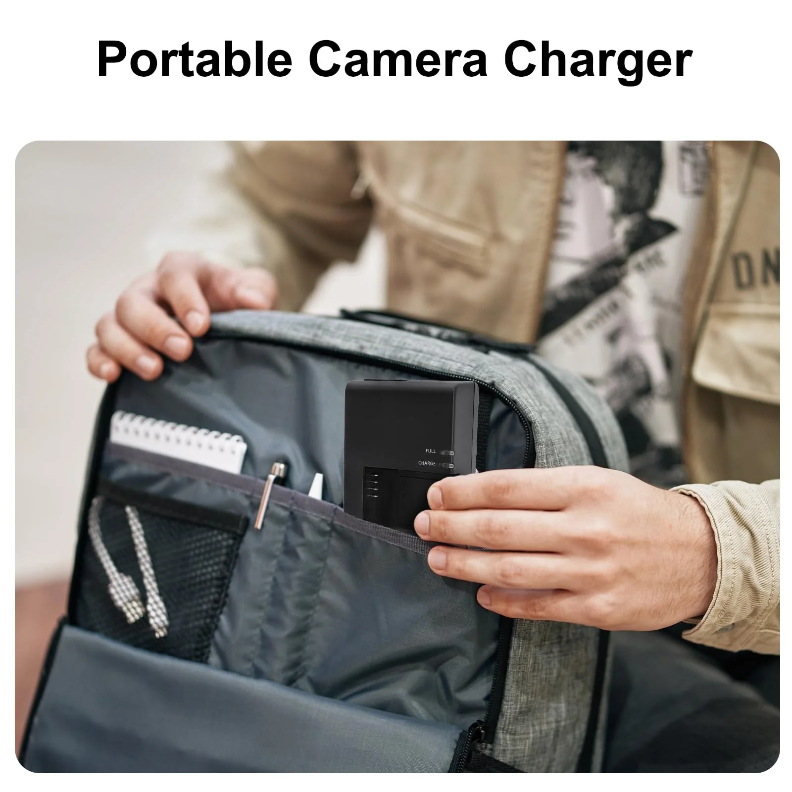 LP-E10 LC-E10 LC-E10C Quick Battery Charger for Canon: EOS Rebel T7 T6 T5 T3 T100 4000D 3000D 2000D 1500D 1300D 1200D 1100D DSLR Digital Camera Kiss X50 Battery Power Supply Cord - Image 7