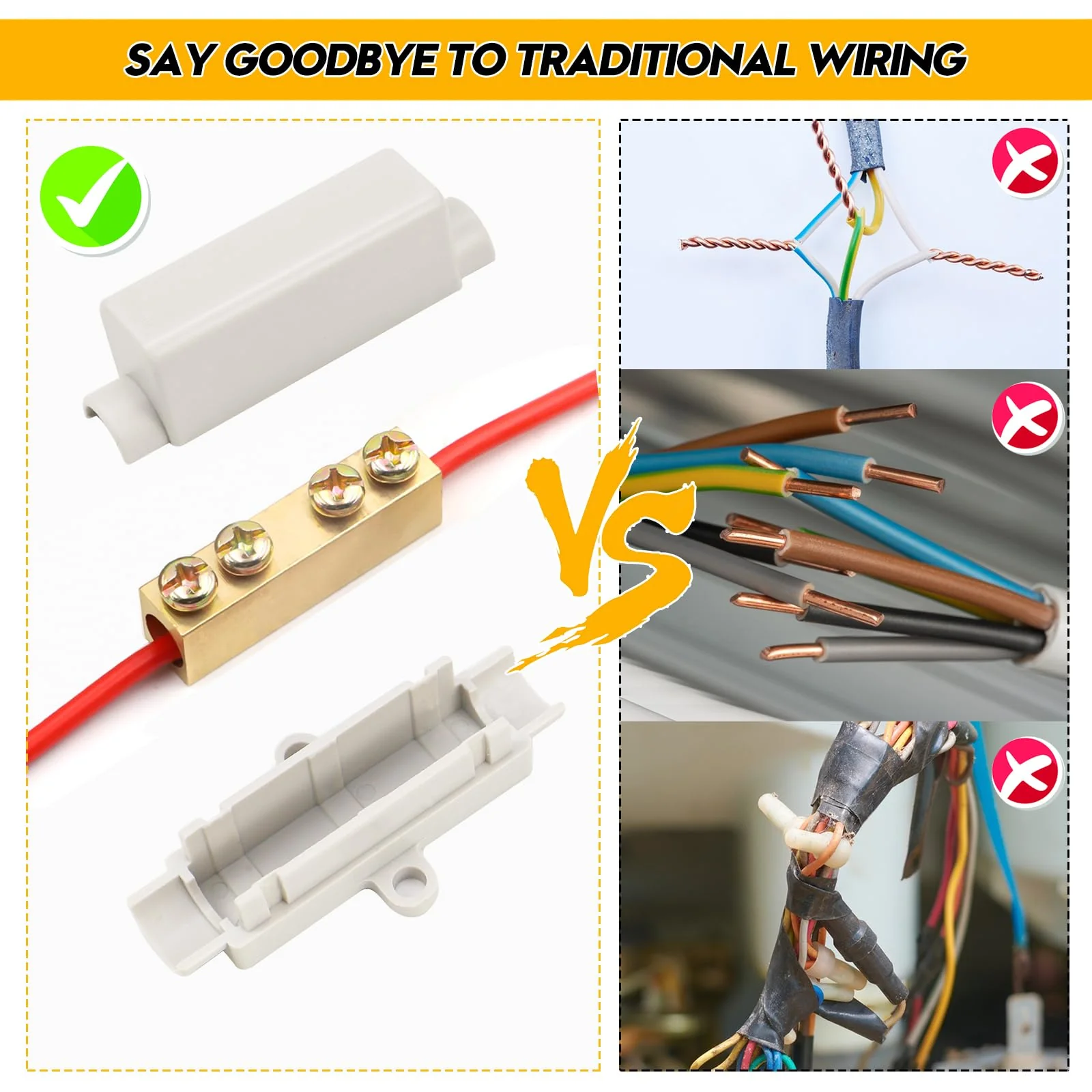 LPZMPZ Cable Connector Terminal Strip for 2.5 to 16 mm² Wire Terminal Block Connection Clamps Conductor Clamps Electric Main Cable Branch Terminal Terminal Terminal 1000 V 100 A - Image 5