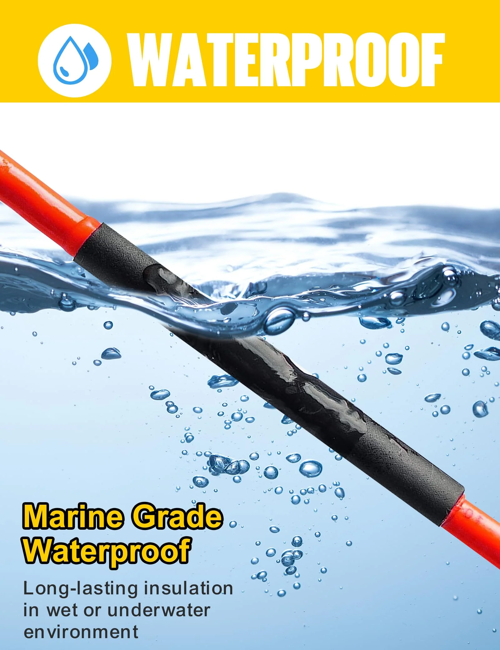 Lsnisni Heat Shrink Tubing 4:1 Diameter 12/16/20/32/40 mm, Heat Shrink Tubing with Adhesive, Heat Shrink Tubing, Black (Diameter 12 mm, 2 m) - Image 6