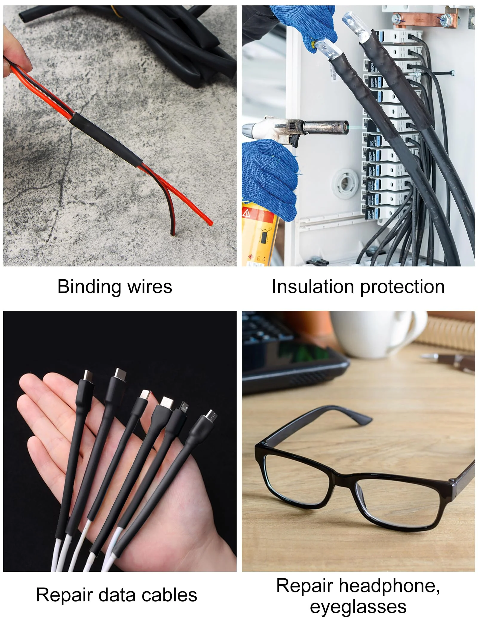 Lsnisni Heat Shrink Tubing 4:1 Diameter 12/16/20/32/40 mm, Heat Shrink Tubing with Adhesive, Heat Shrink Tubing, Black (Diameter 12 mm, 2 m) - Image 7