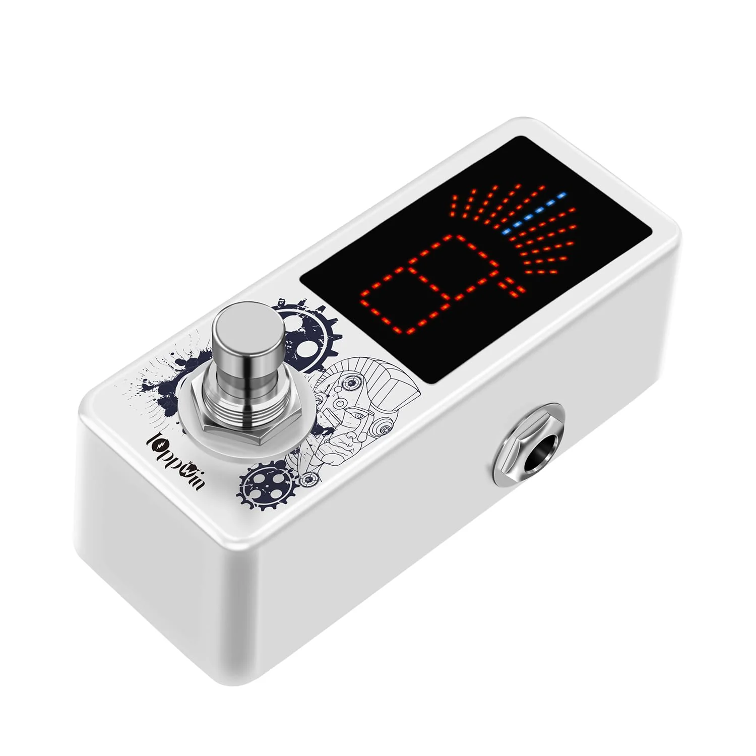 LT-910 Chromatic Tuner with LED Display & Precise Strobe Mode (0.1% Accuracy) - Metal Shell, True Bypass, Compact Design for Guitar/Bass/Violin - Image 4
