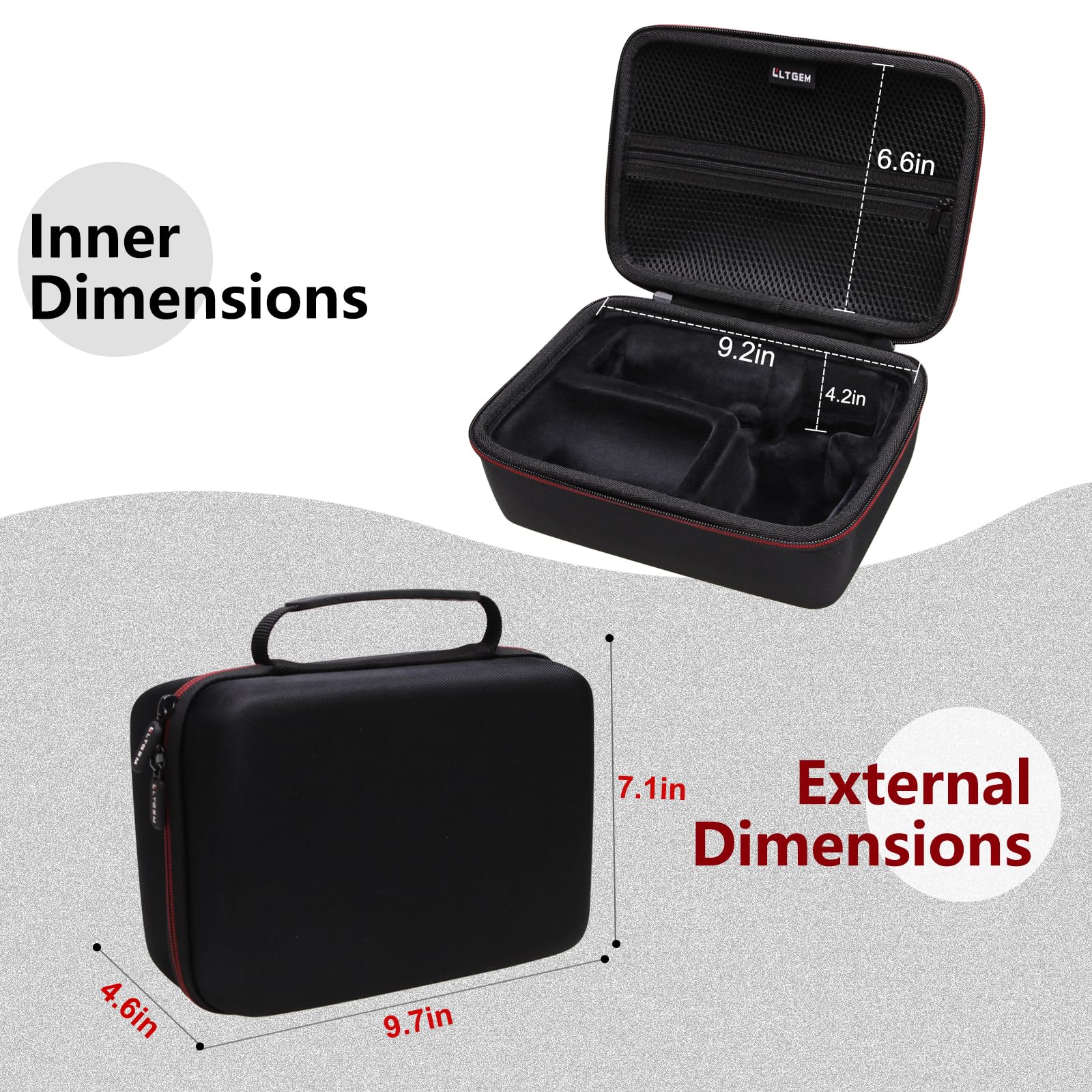 LTGEM Case Compatible with Shure SM7B / MV7+ / MV7X / MX7I / MV7 Microphone(Case Only) - Image 3