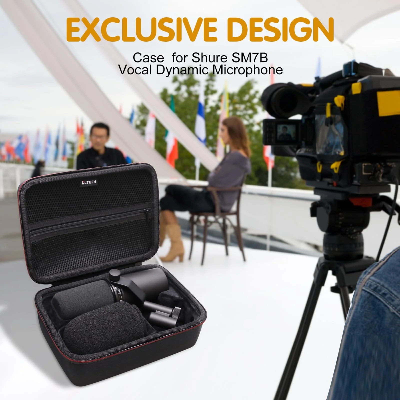 LTGEM Case Compatible with Shure SM7B / MV7+ / MV7X / MX7I / MV7 Microphone(Case Only) - Image 6