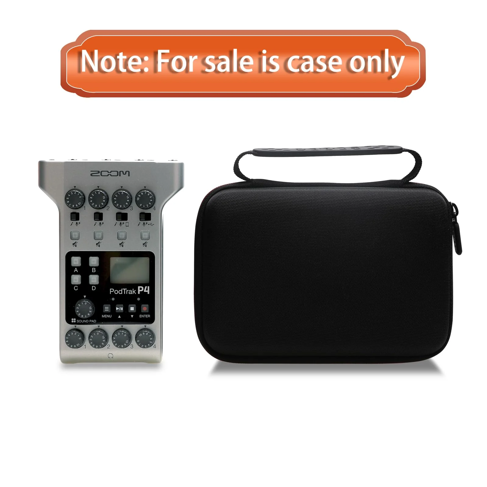 LTGEM Hard Travel Case Compatible with Zoom PodTrak P4 Podcast Recorder - Image 6
