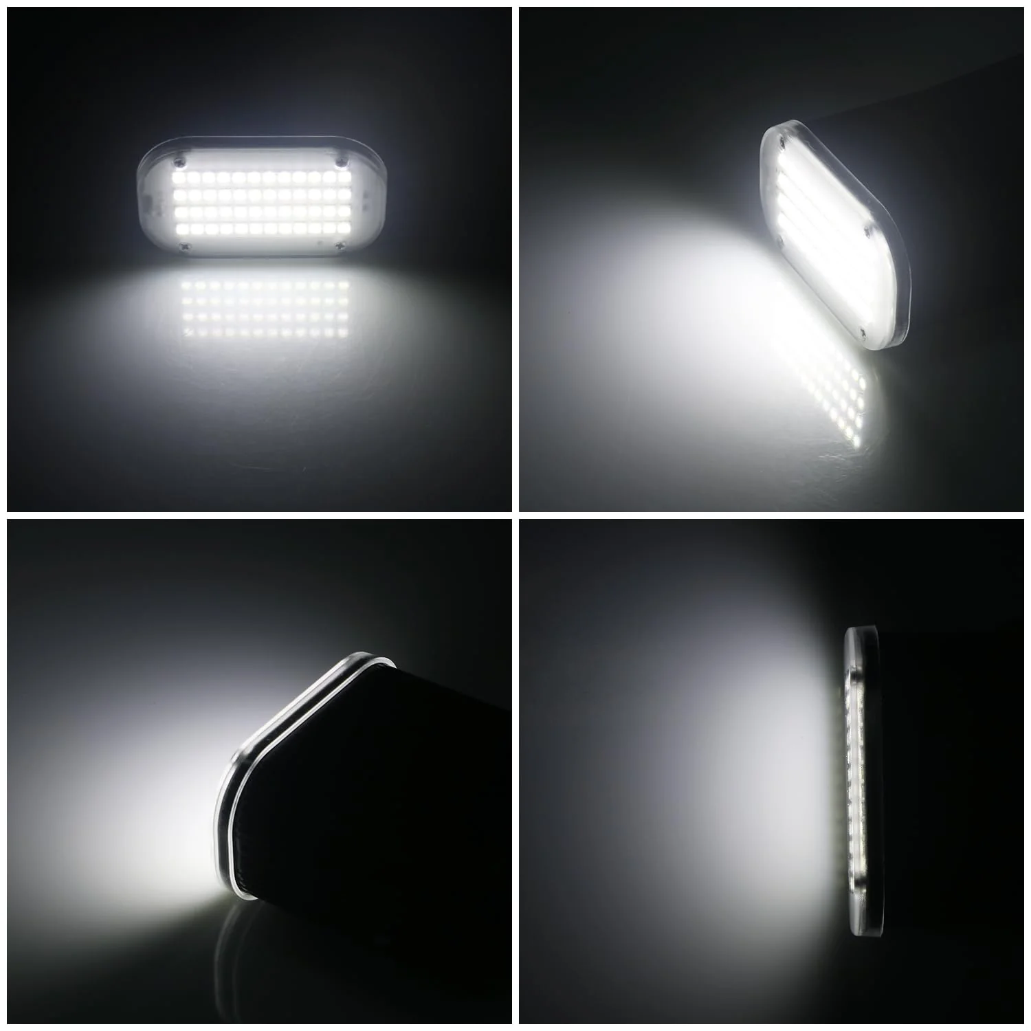Luditek 2-Pack Mini Halloween White LED Strobe Light, Sound Activated 48 LED Flash Party Disco Lights for Room Parties Indoor Outdoor Decorations - Image 4