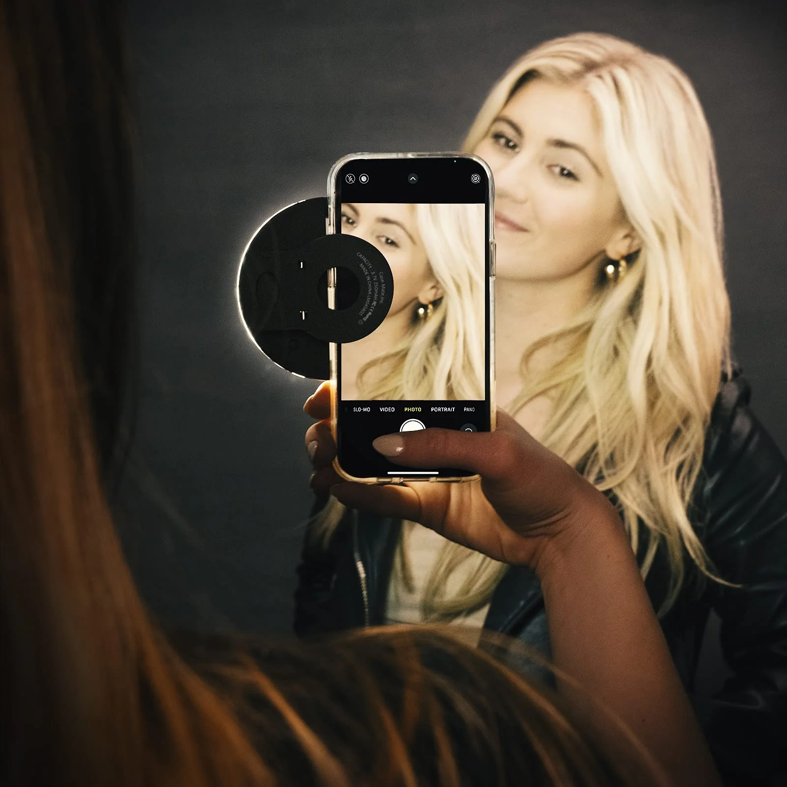 LuMee Studio Clip Light - LED Ring Light for Laptops, Monitors, Smartphones, Tablets - Portable and Rechargeable - Black - Image 3