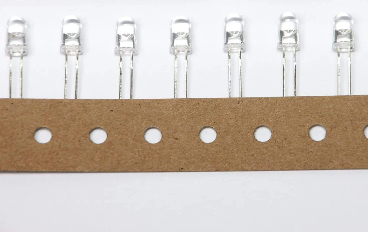 Lumetheus LED 3 mm Colour UV Ultraviolet Pack of 20 Black Light Emitting Diodes Approx. 3 V Diode 2 Pin LEDs Housing Clear 3 mm - 20 pieces - Image 9