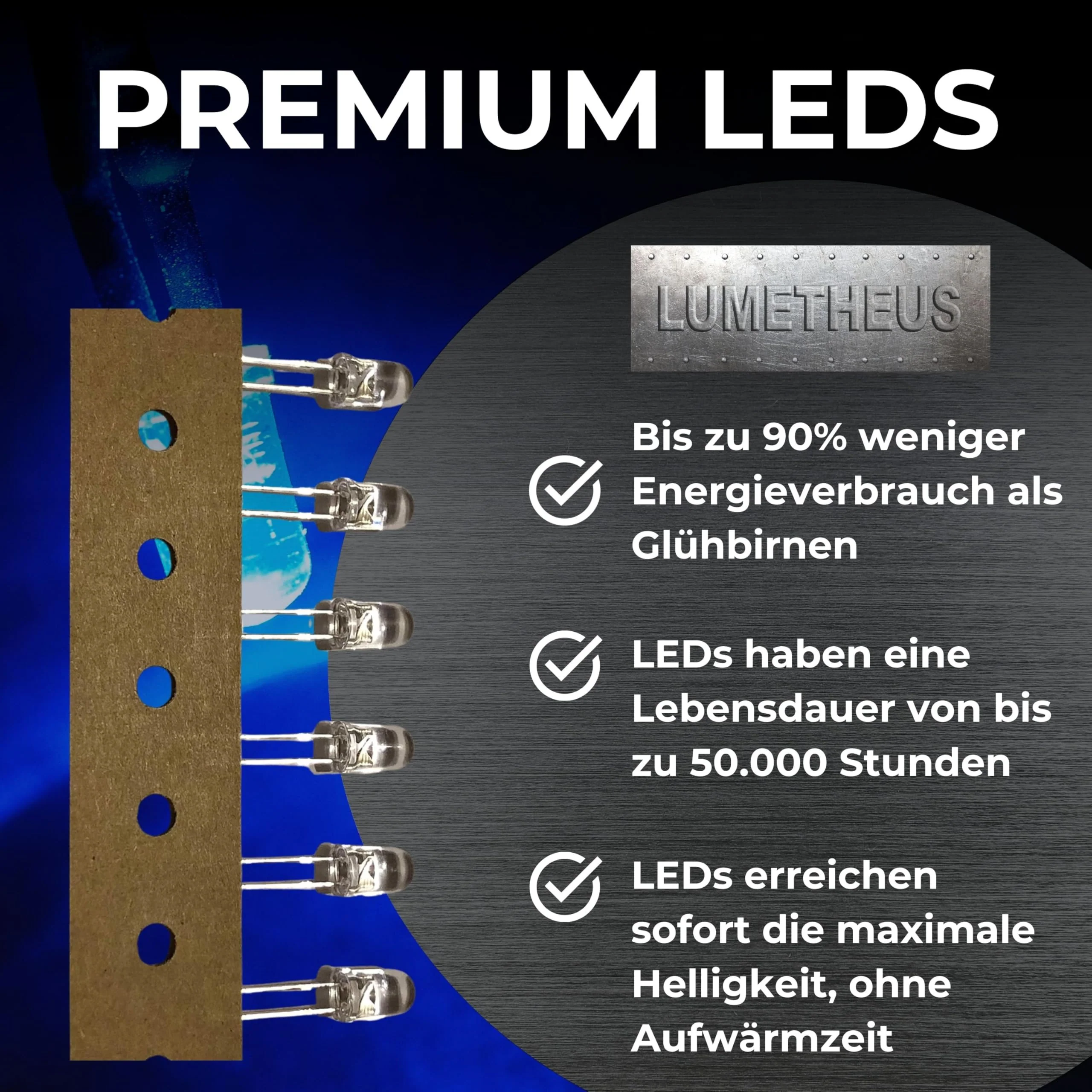 Lumetheus LED Socket 5 mm Metal Silver – Set of 100 – High-Quality Lamp Holder with Thread for LEDs – Versatile Mounting in Display Panels, Lighting & Craft Projects - Image 4