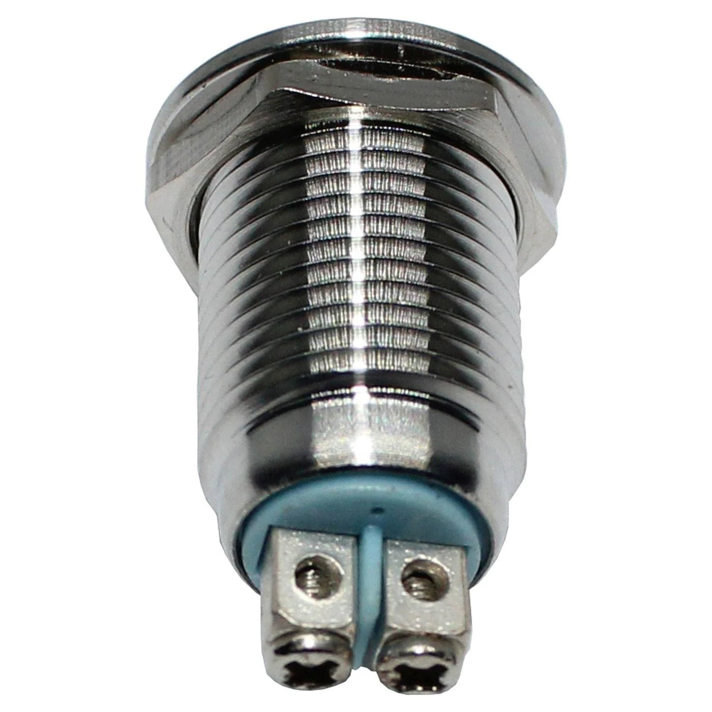 Lumonic LED Indicator Light 16 mm Green Stainless Steel I Signal Light with Screw Connection - IP67 I Signal Lamp for Car with 6 V, 12 V & 24 V LED Voltage 16mm - Image 2