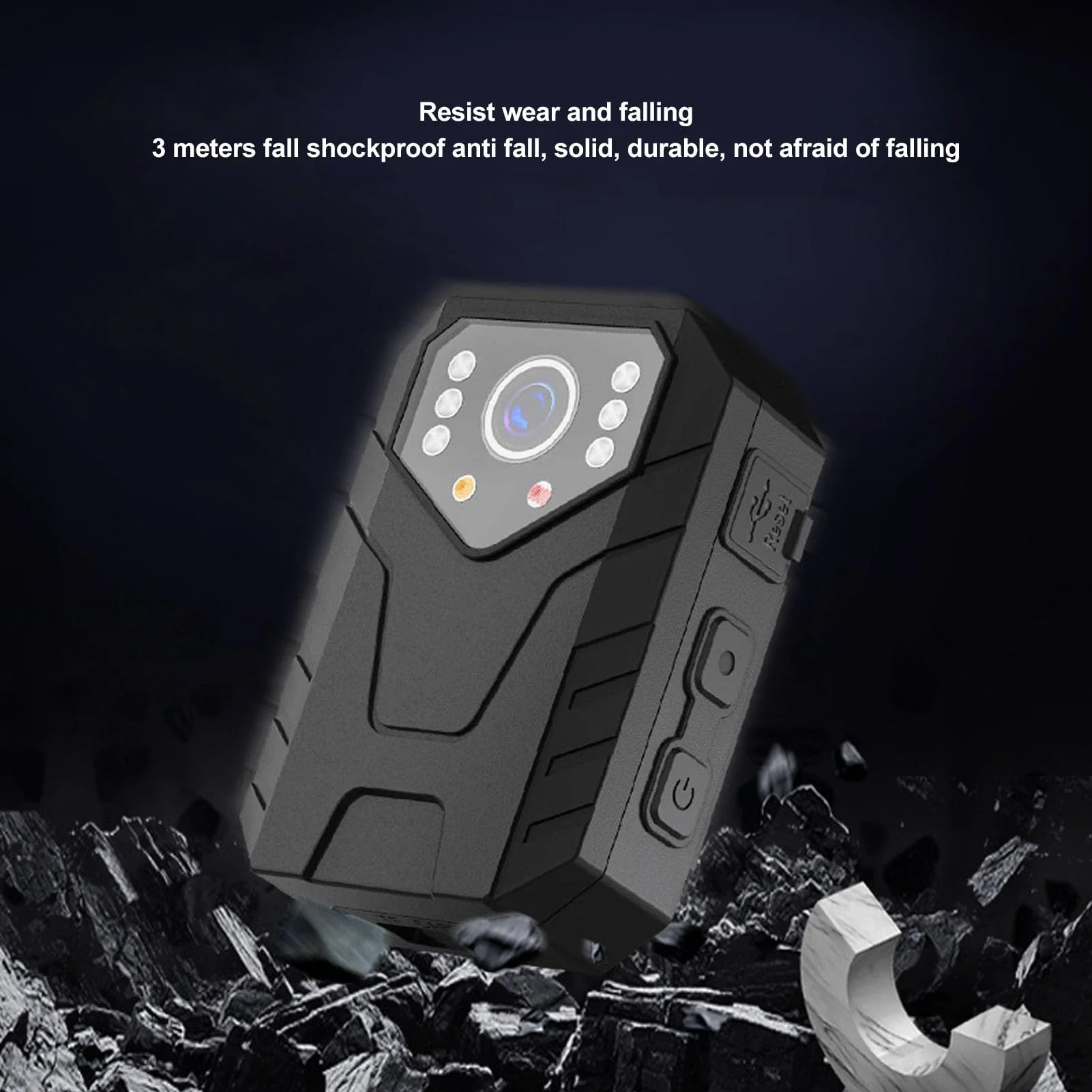 Luqeeg 4K Worn Camera, Design, Night, Motion Detection, Wearable Video Recorder with Back Clip for Law Enforcement - Image 5