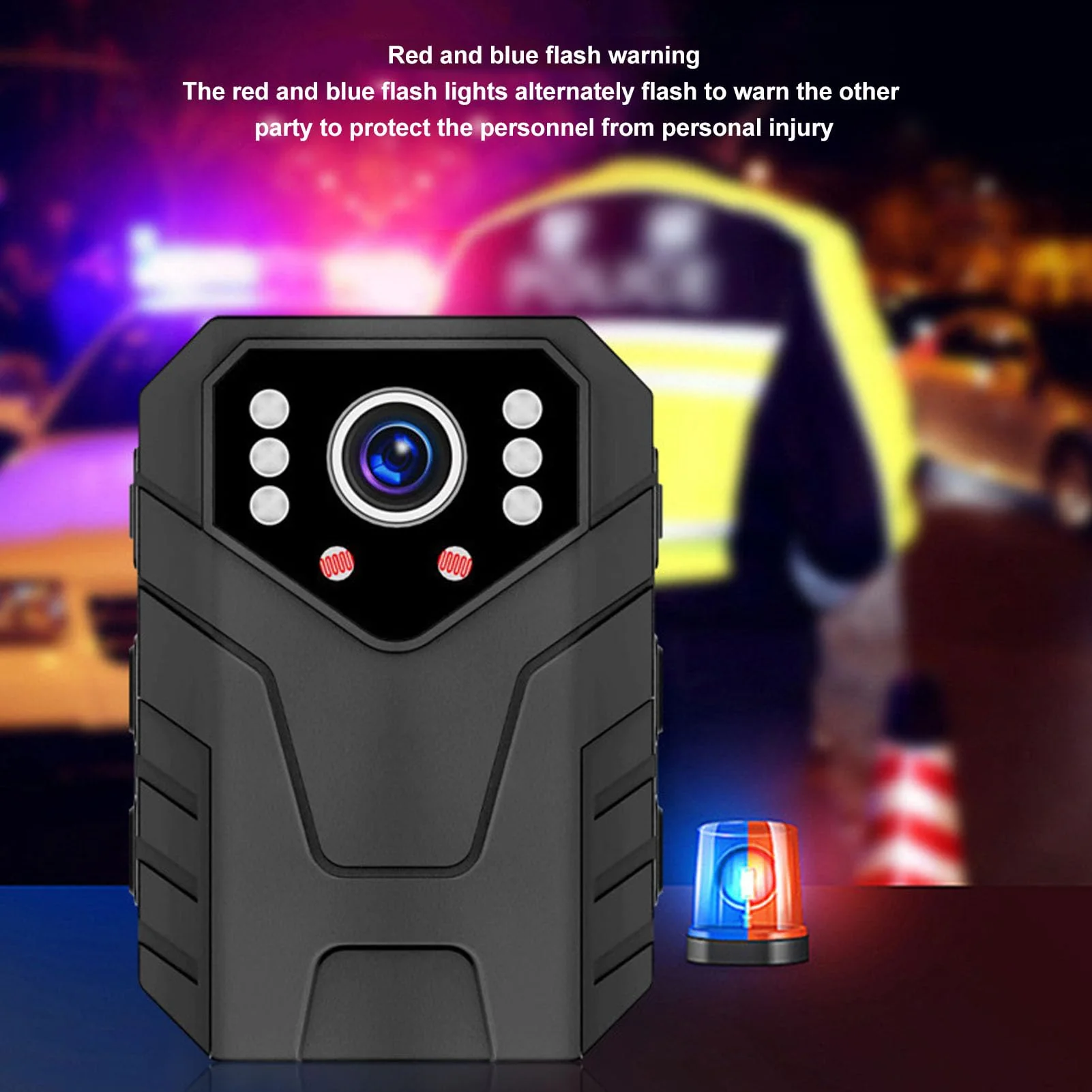 Luqeeg 4K Worn Camera, Design, Night, Motion Detection, Wearable Video Recorder with Back Clip for Law Enforcement - Image 6