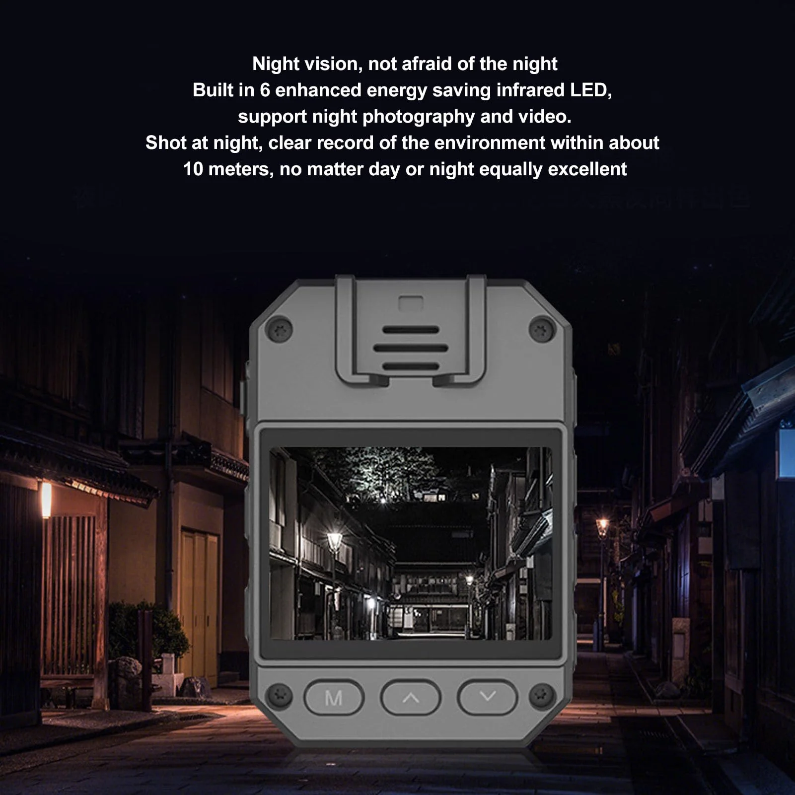 Luqeeg 4K Worn Camera, Design, Night, Motion Detection, Wearable Video Recorder with Back Clip for Law Enforcement - Image 8