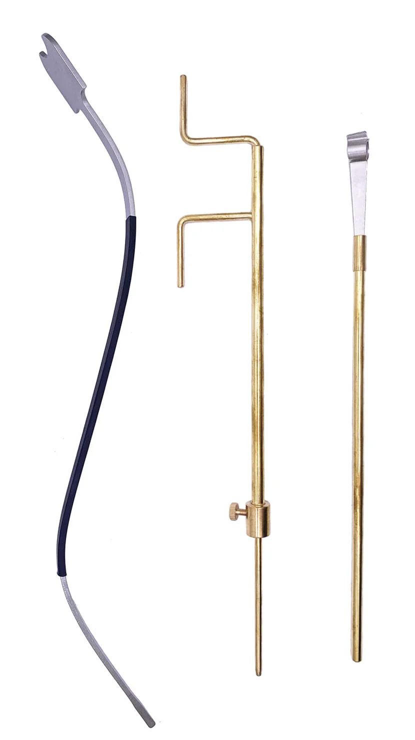 Luthier Install Repair Tool Cello Sound Post Tool Include S Style Setter & Gauge & Retriever Set 3pcs - Image 2